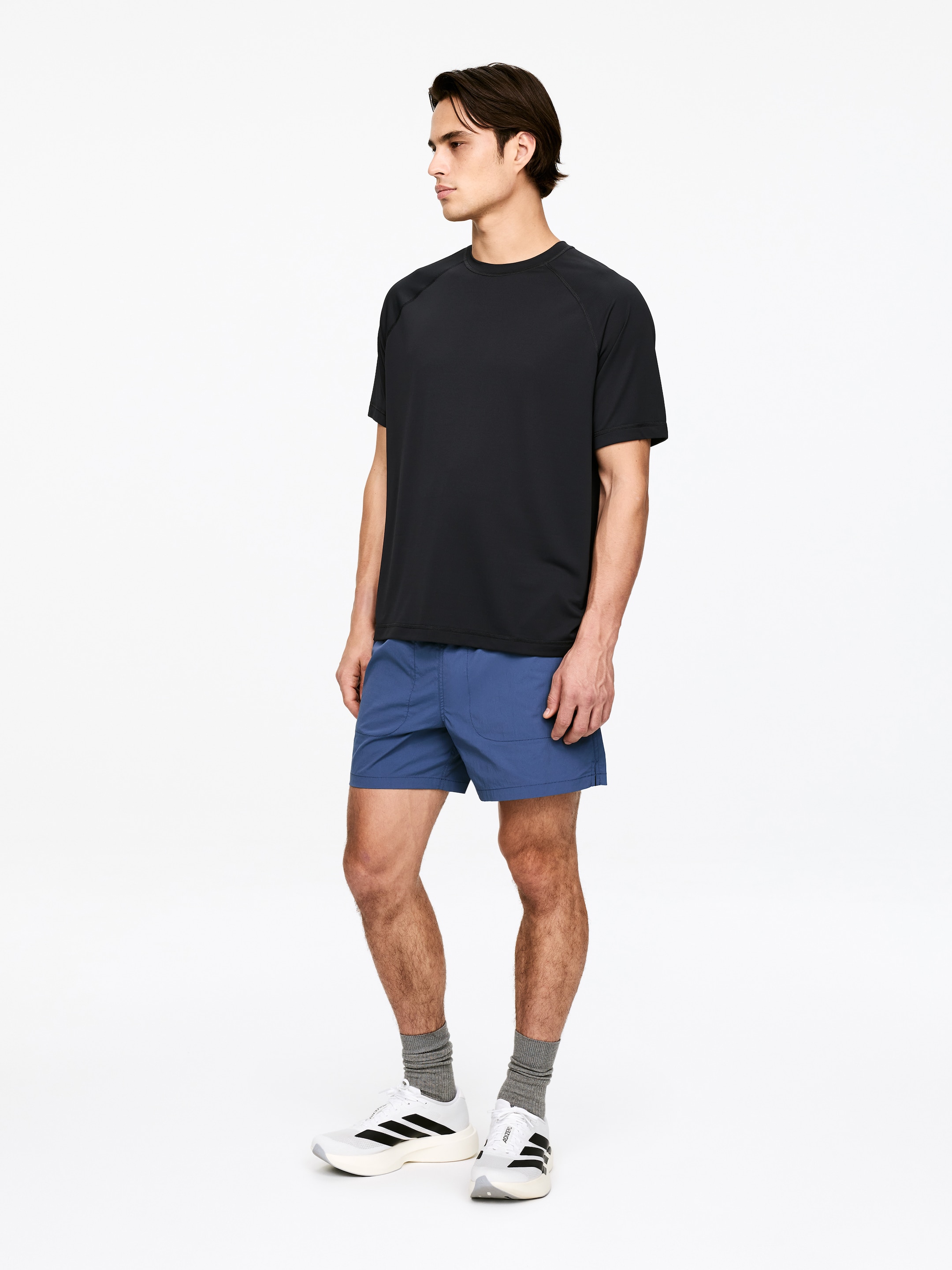 ARKET ACTIVE T-shirt - Off-black - Regular fit - Men - StillMedia/Lookbook - 3
