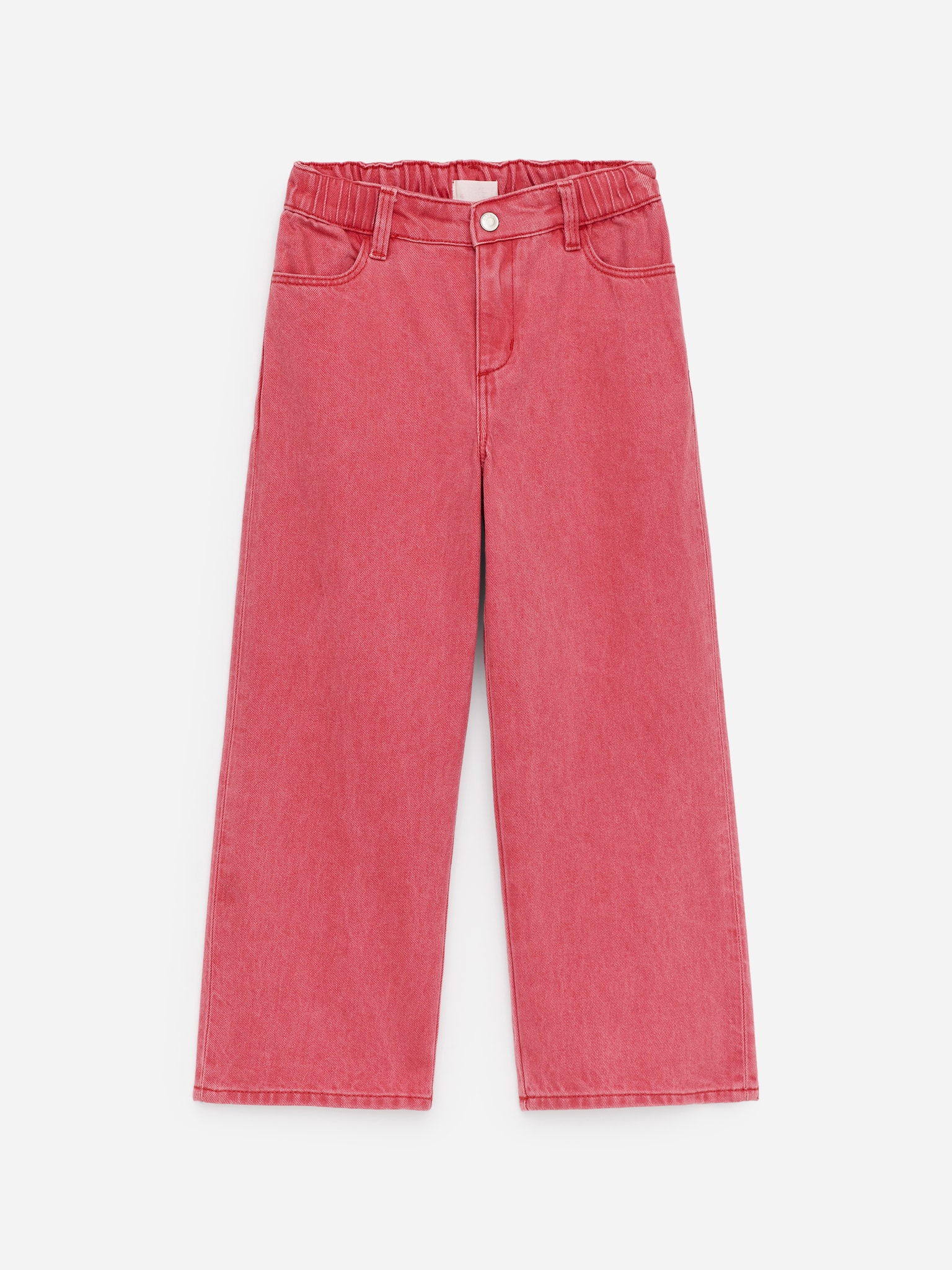 Byxa i denim med vida ben - Röd/Lila/Svart/Blå/Blå