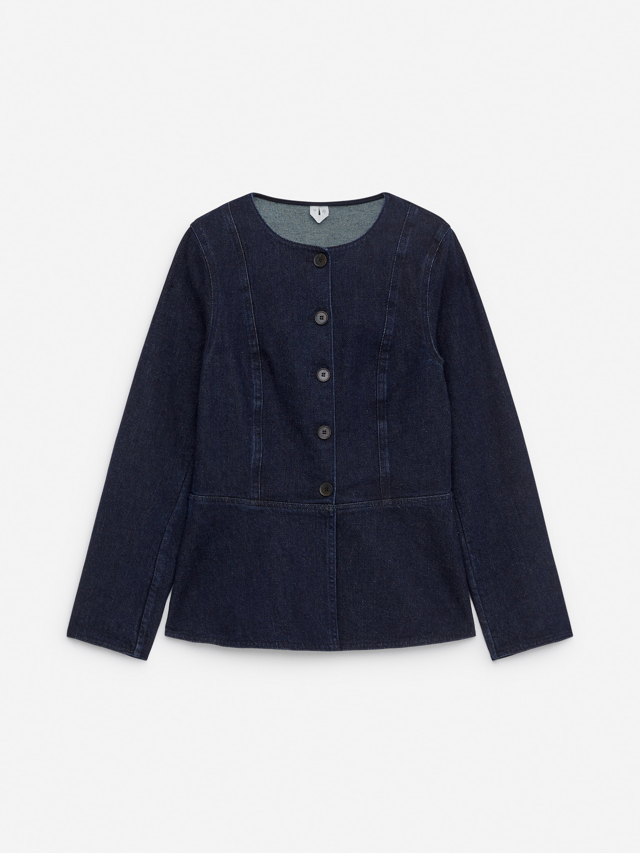 Grösseres Bild ansehen: Denimoberteil mit Schößchen - Dunkelblau - DAMEN | H&M CH 5