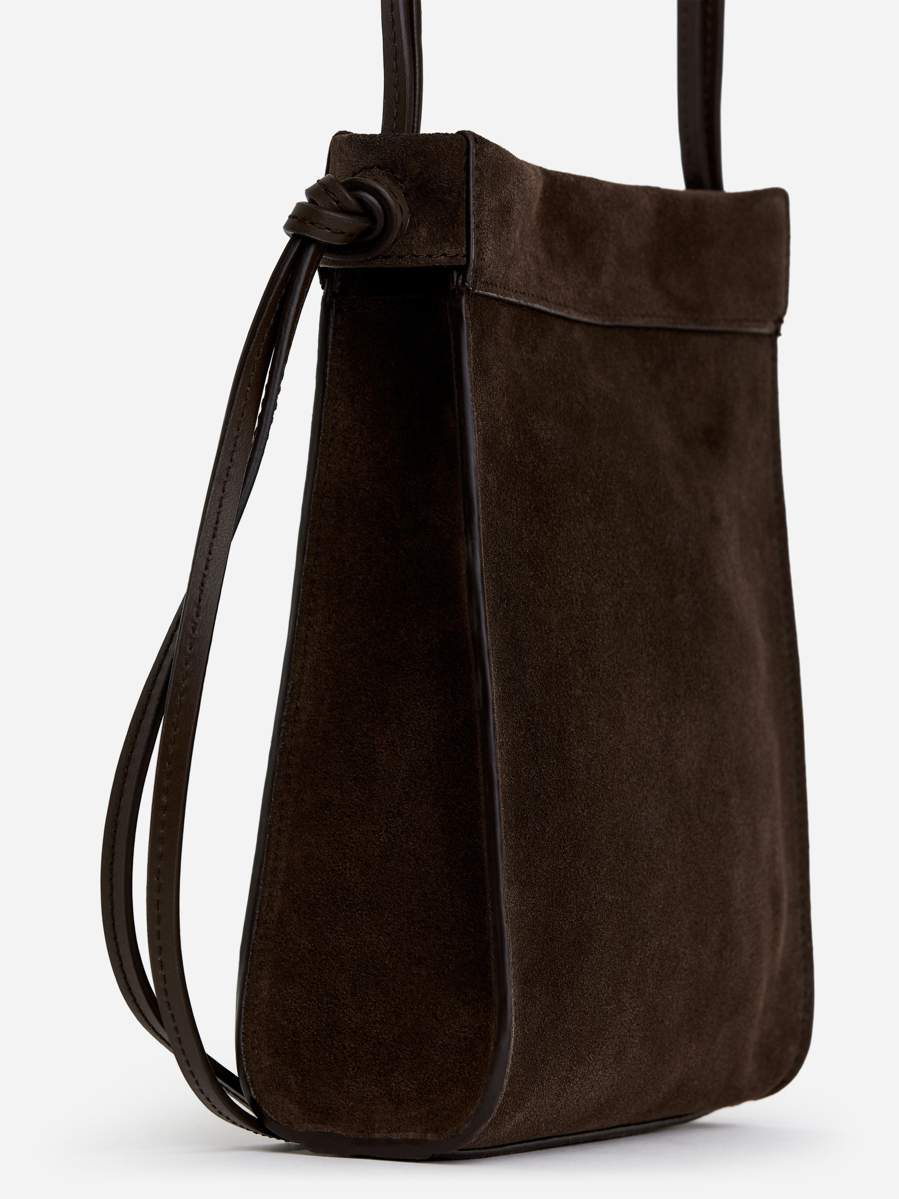 Sac bandoulière en daim - Marron foncé - Femme - StillMedia/DescriptiveStillLife - 3