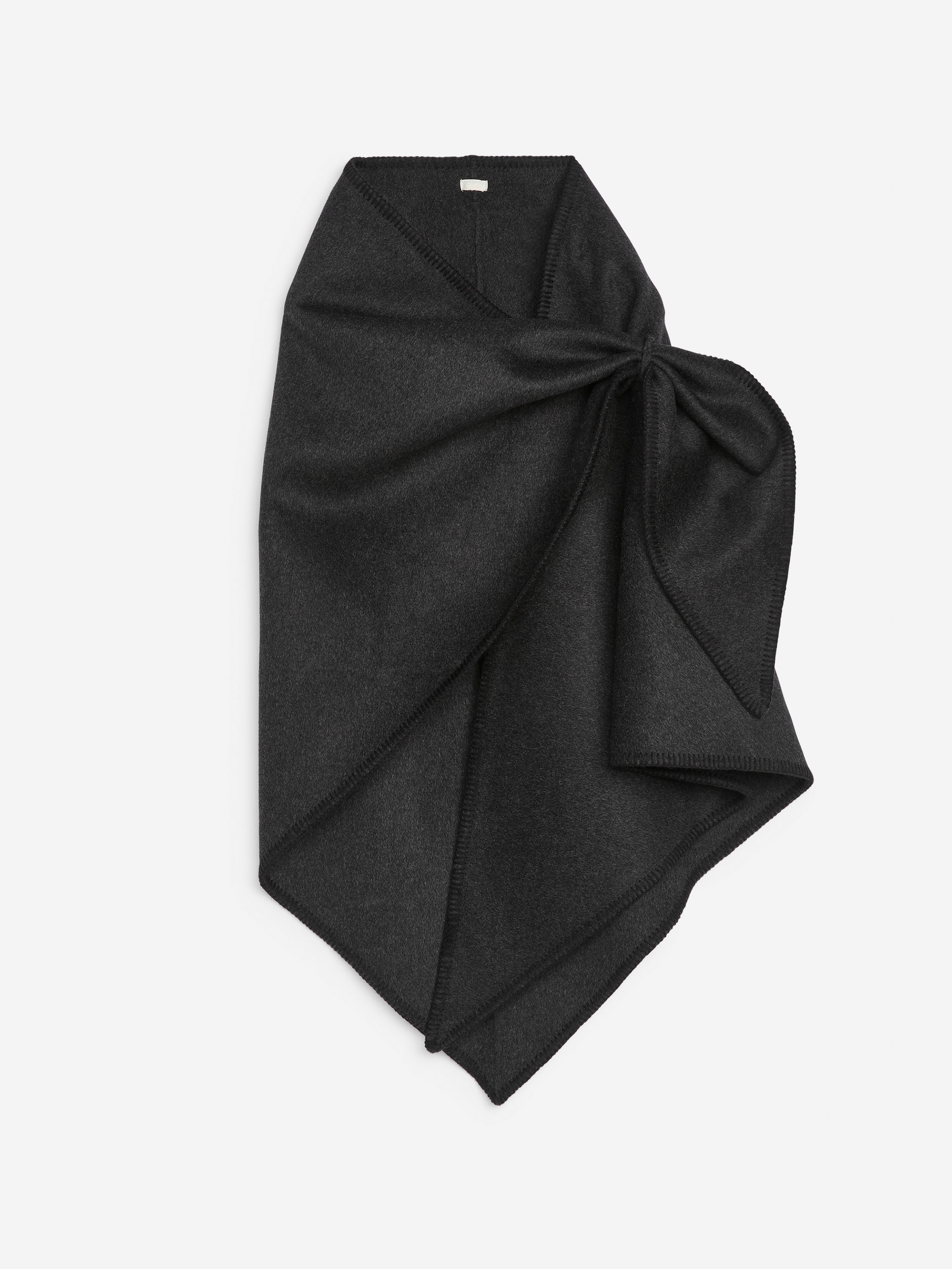 Sciarpa a triangolo in misto lana – Grigio scuro – ARKET IT