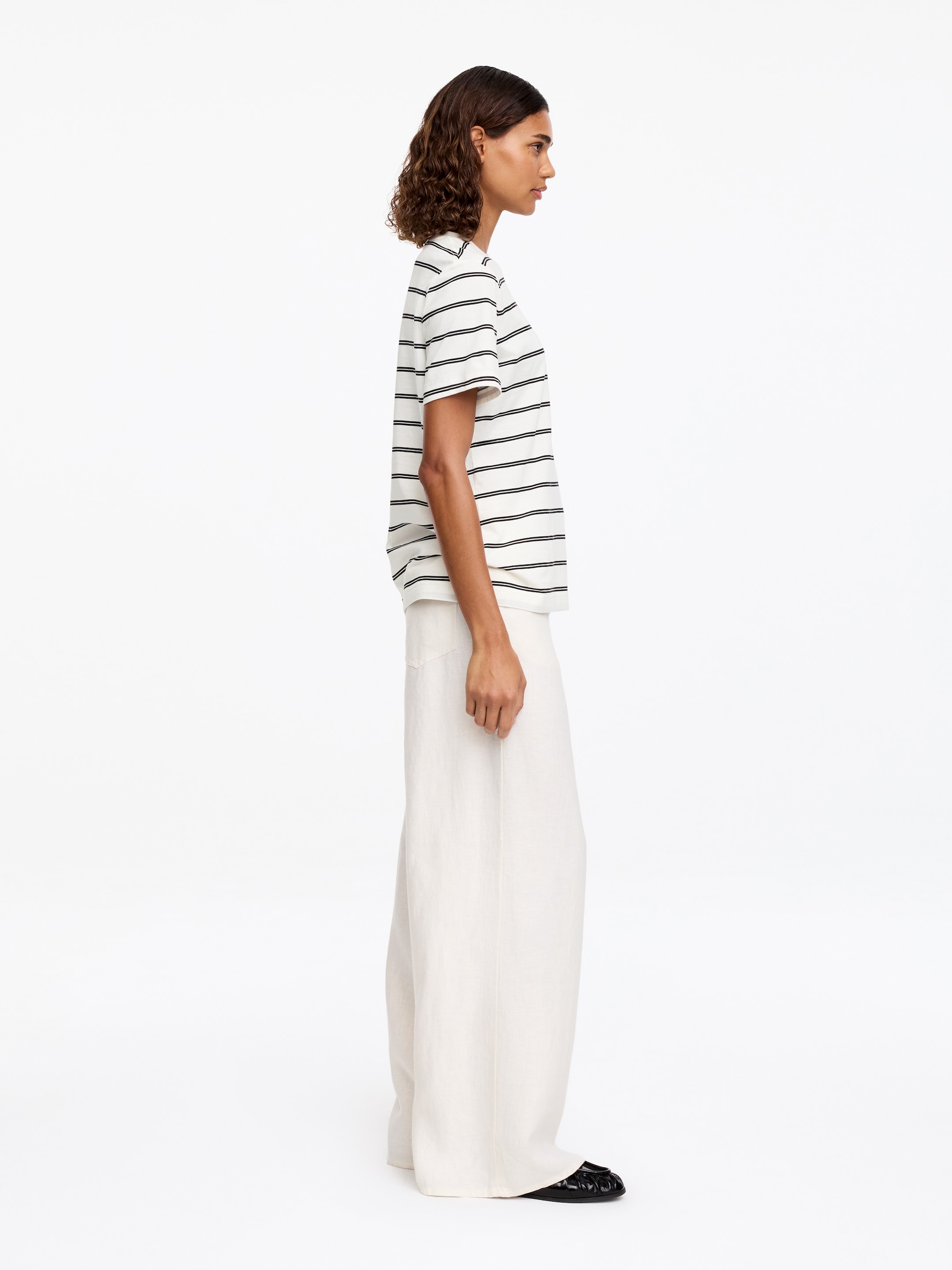 T-shirt Signature a maniche corte - Bianco/Nero - Regular fit - Women - StillMedia/Lookbook - 5