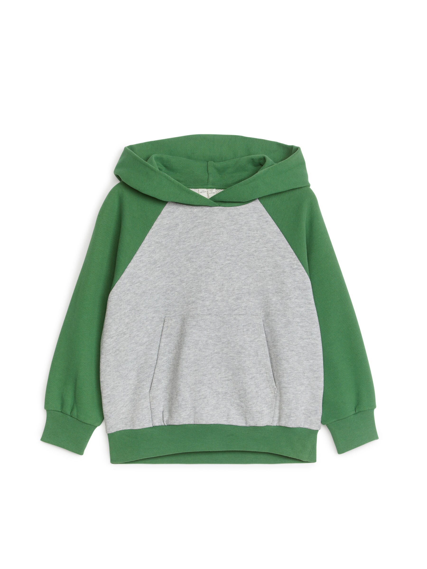 Hoodie mit Tasche - Grau meliert/Grün - Regular Fit - Kinder - StillMedia/DescriptiveStillLife - 2