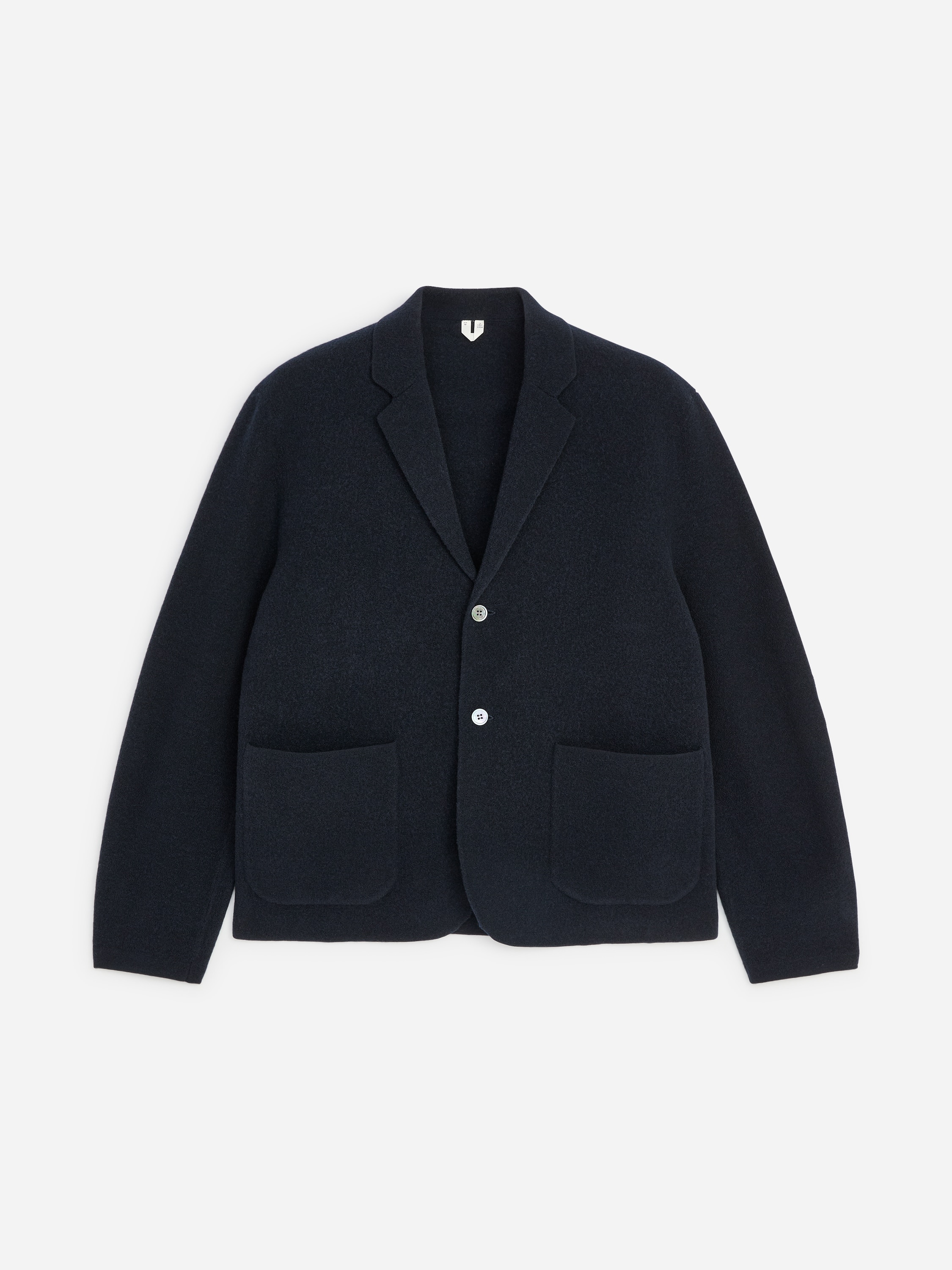 Boiled Wool Blazer - Dark Blue