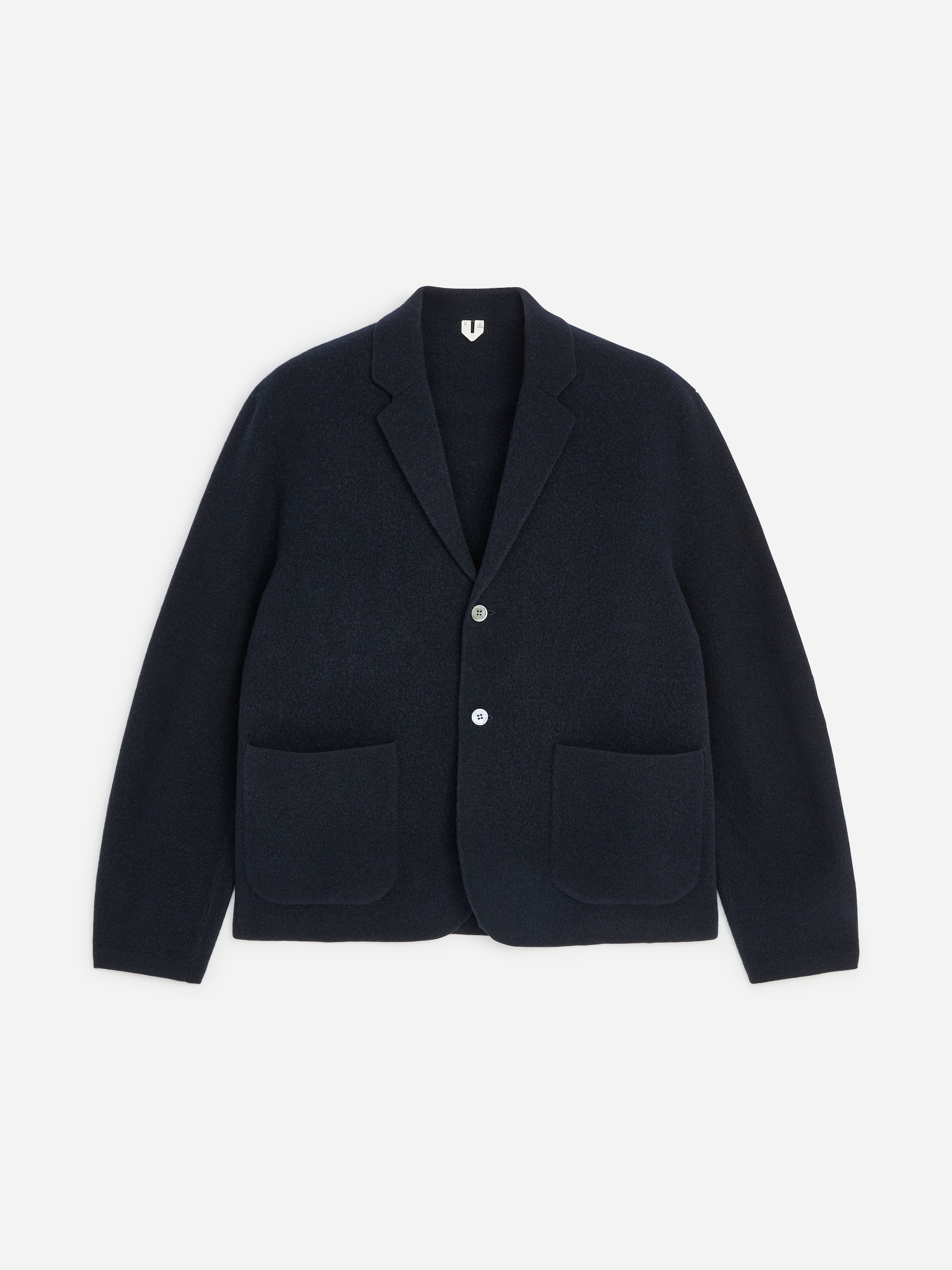 Boiled Wool Blazer - Dark Blue - Regular fit - men - StillMedia/DescriptiveStillLife - 1