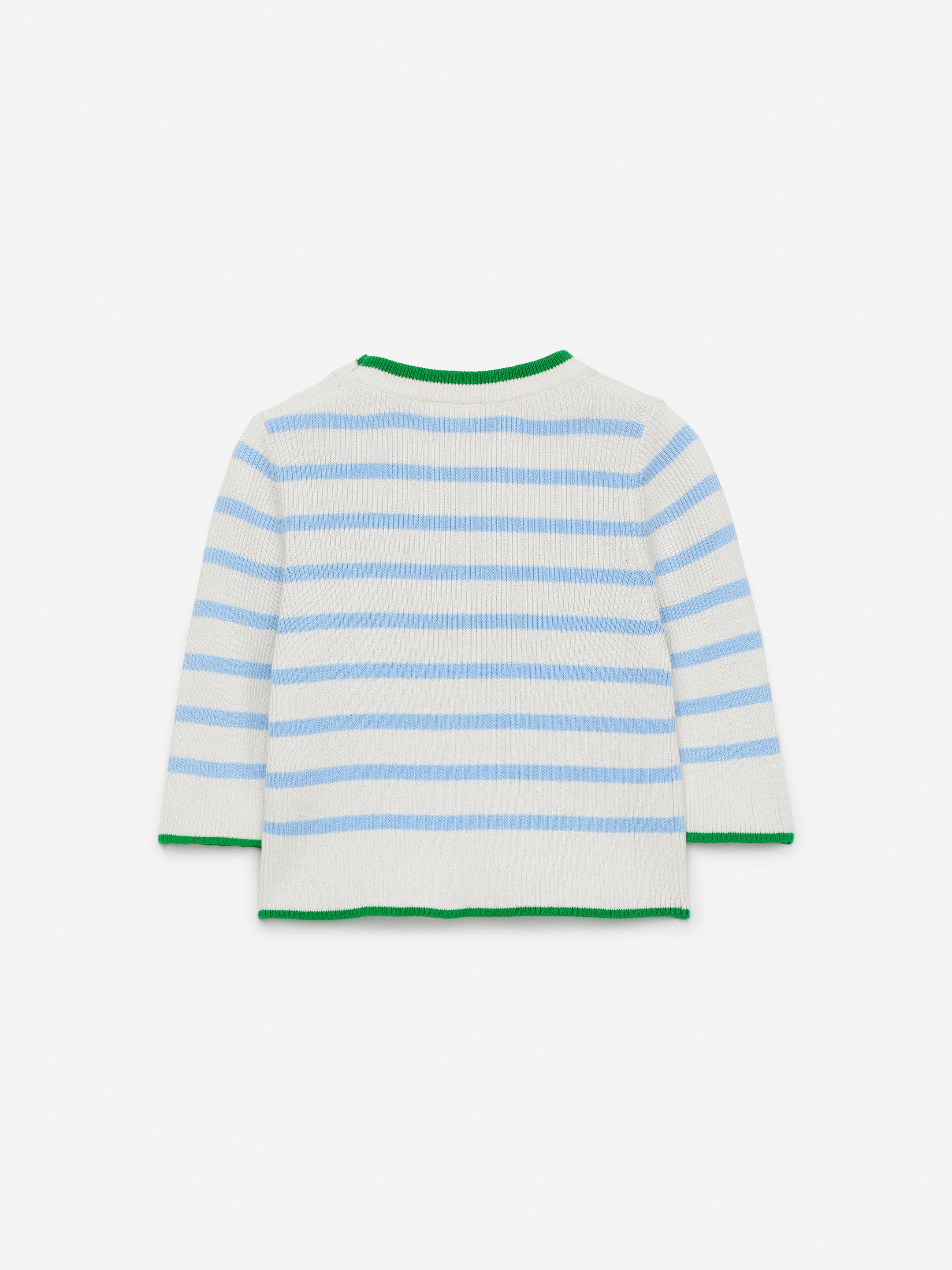 Visualizza immagine più grande: Maglione a coste per neonati - Blu/Bianco sporco/Verde - BAMBINO | H&M IT 2