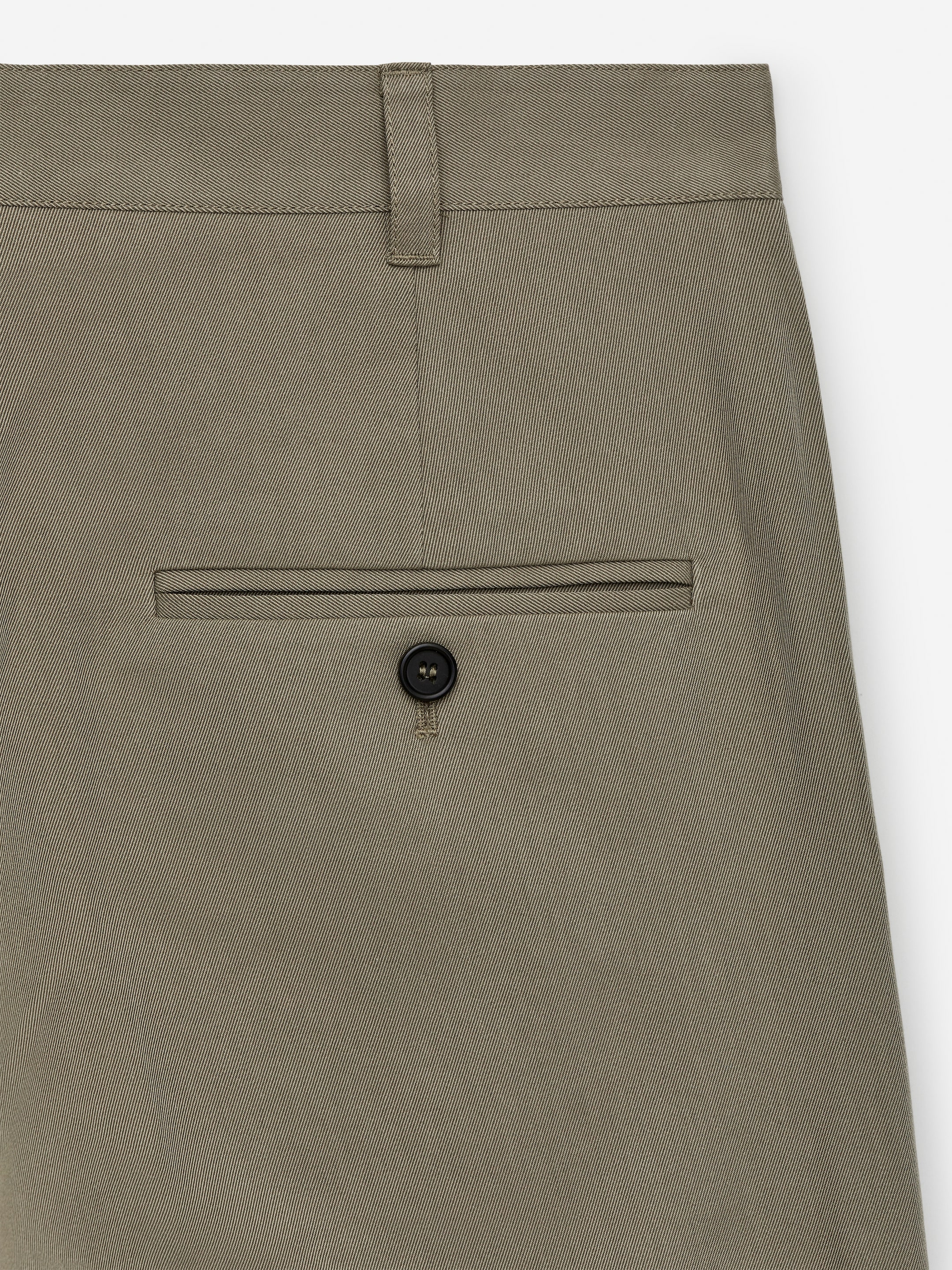Tailored Wide-Fit Trousers - Khaki Green - Regular fit - Men - StillMedia/DescriptiveDetail - 1