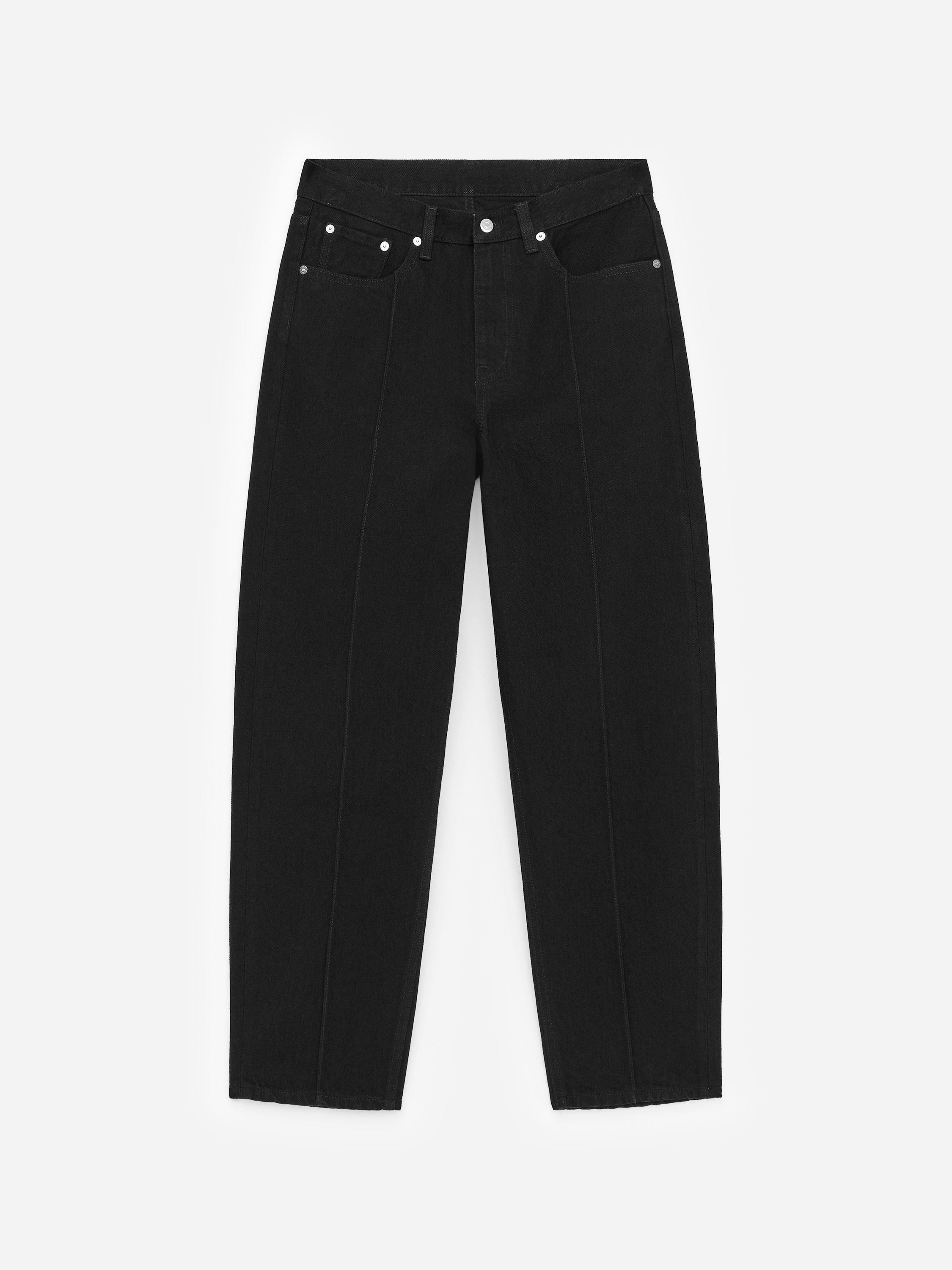 VIOLET Tapered Jeans-#000000-17146