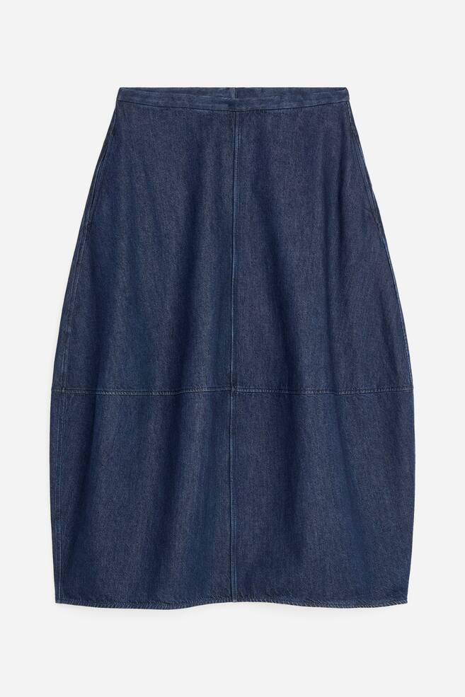 Falda denim barrel - Azul oscuro - 1