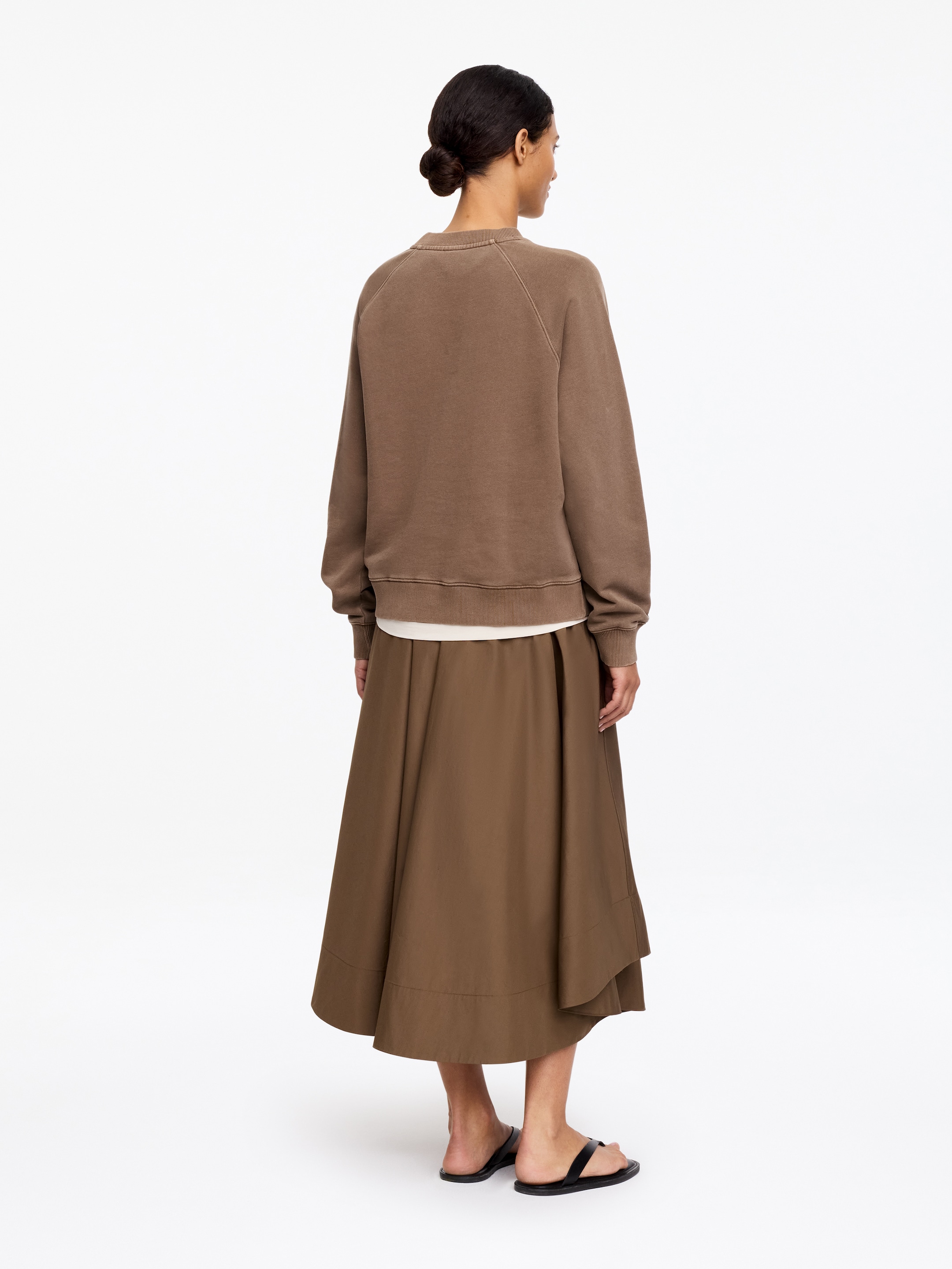 Terry Sweatshirt - Brown - Regular fit - Women - StillMedia/Lookbook - 10