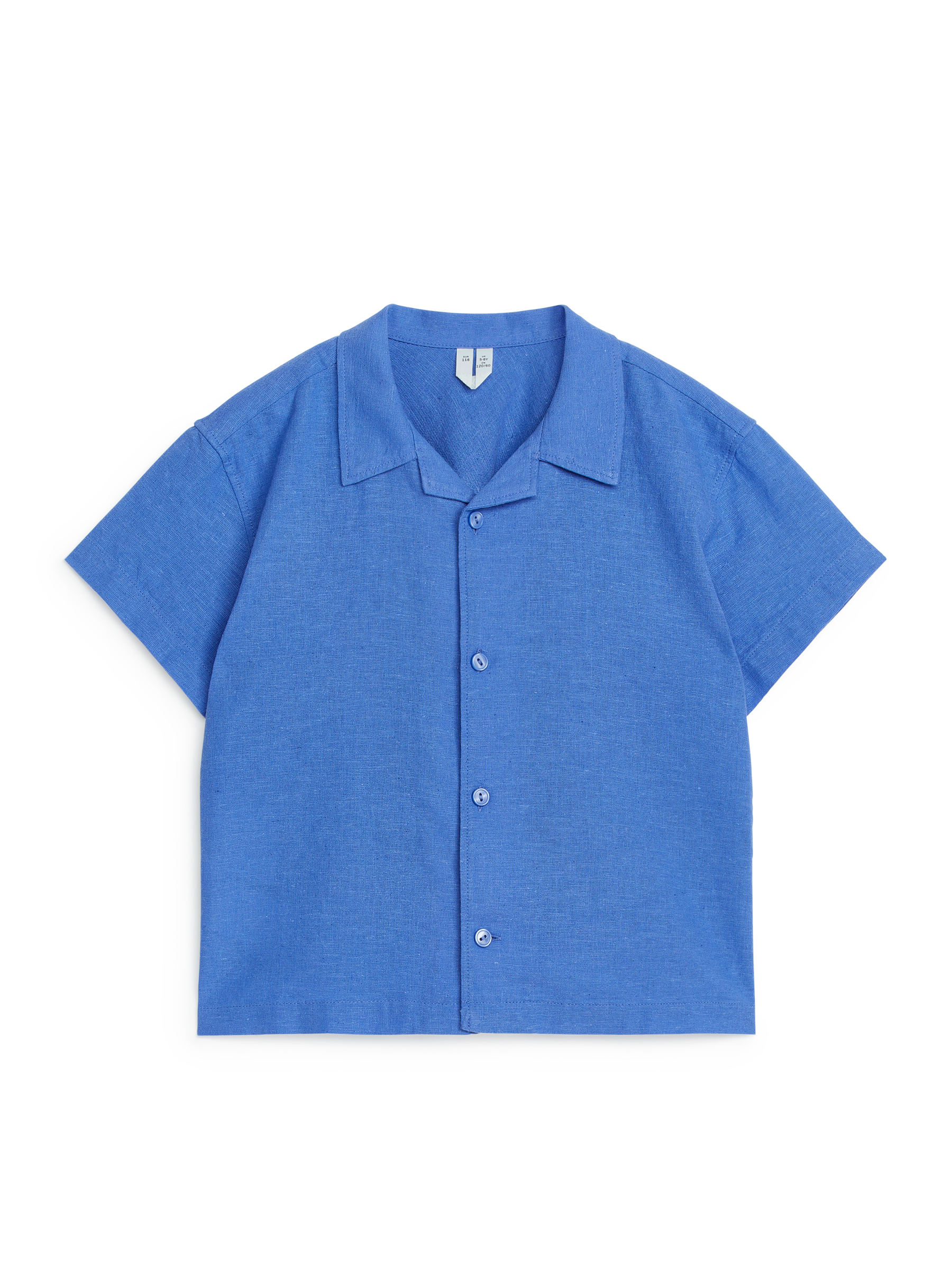 Hemd aus Leinenmischung mit kubanischem Kragen - Blau - Regular Fit - Kinder - StillMedia/DescriptiveStillLife - 1