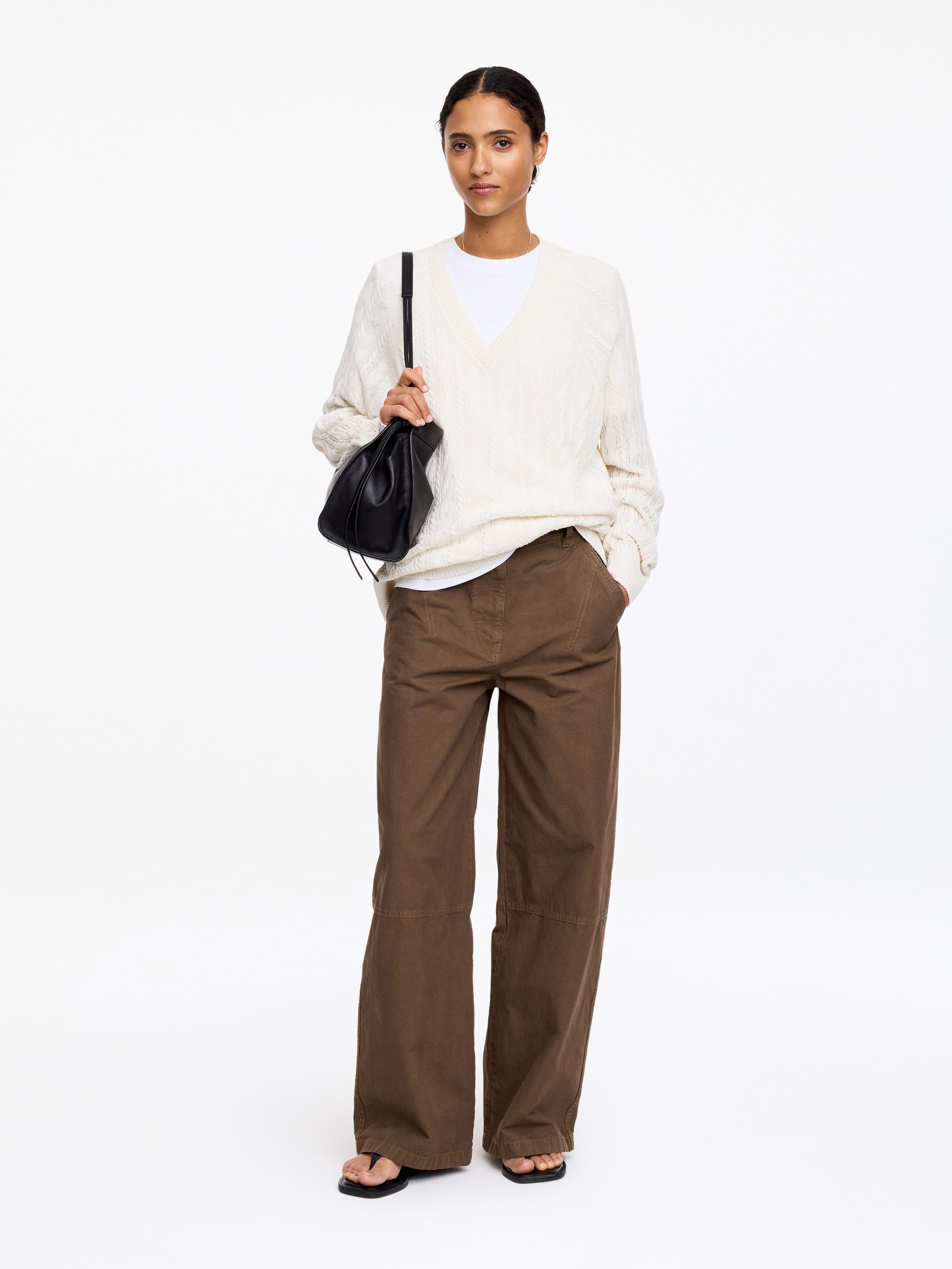 Cargo Trousers - Brown - Loose fit - Women - StillMedia/Lookbook - 5