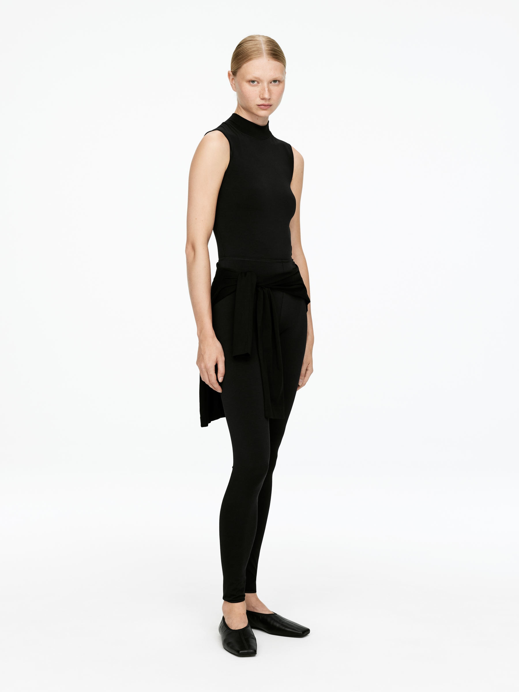 Stretchig body med halvpolo - Svart - Slim fit - Women - StillMedia/Lookbook - 5