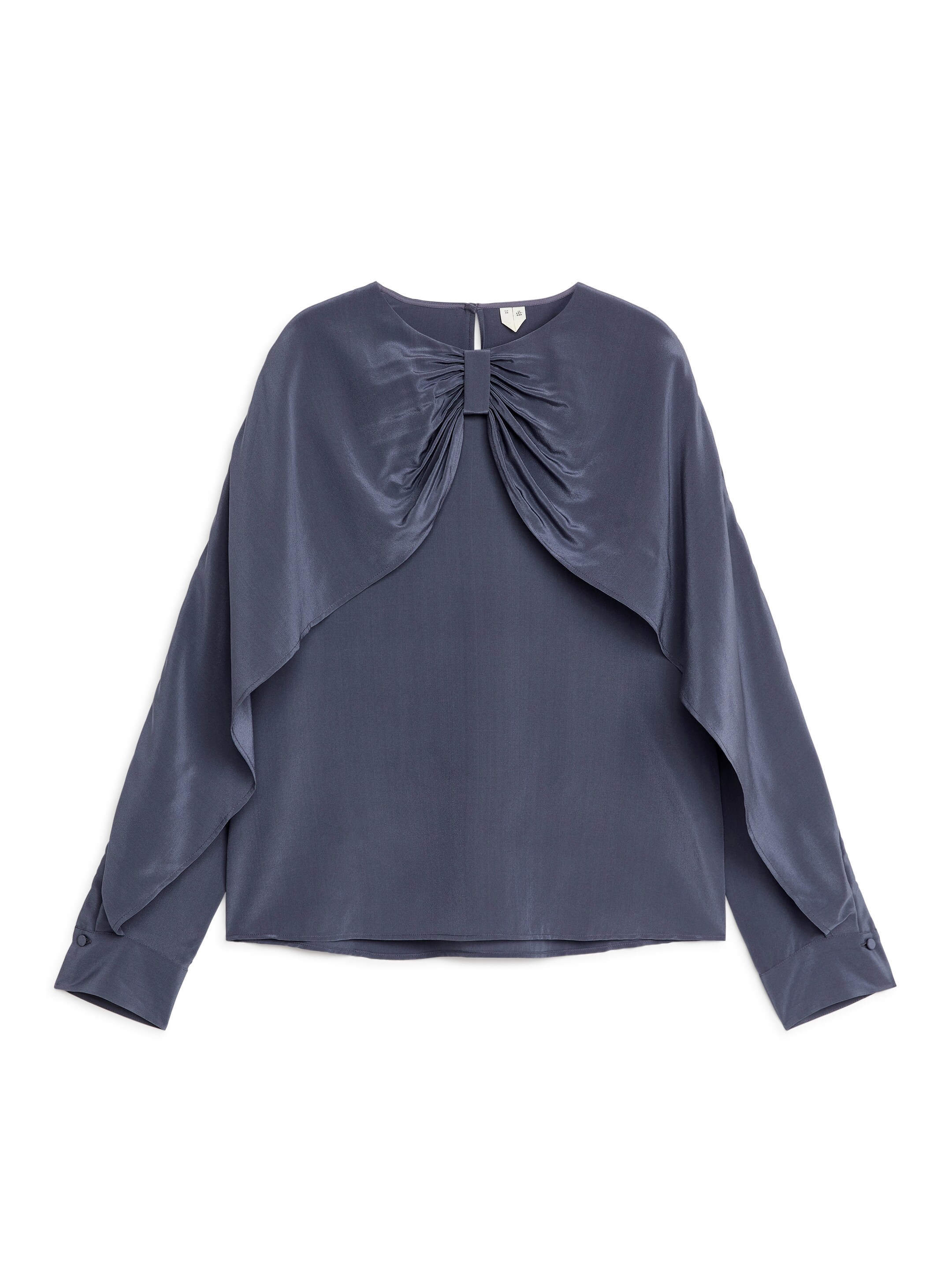 Ingrandisci l'immagine: Bow Silk Blouse - Dove Blue - DONNA | H&M CH 1