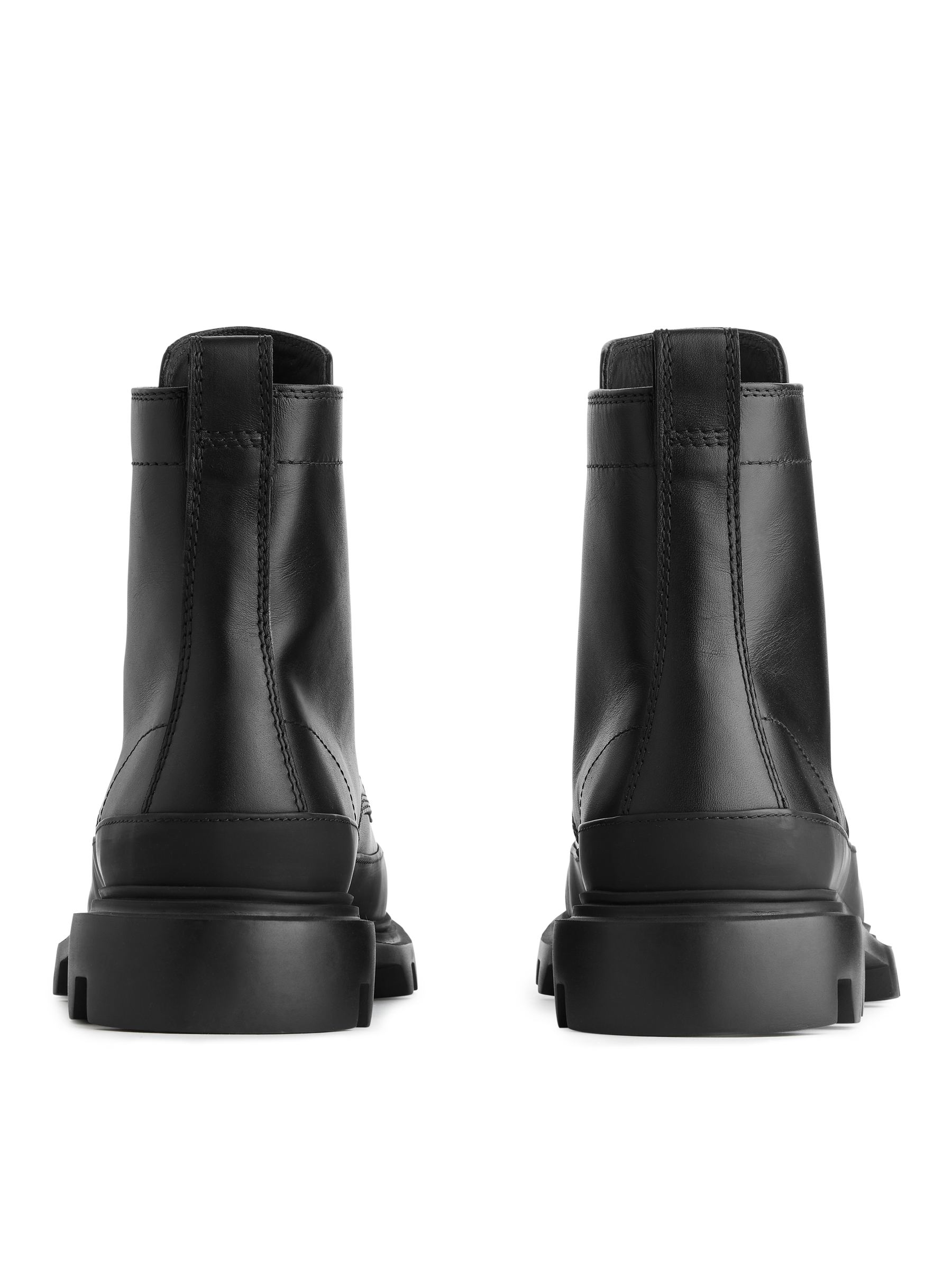 Stivali in pelle con suola antifango chunky - Nero - Men - StillMedia/DescriptiveStillLife - 4