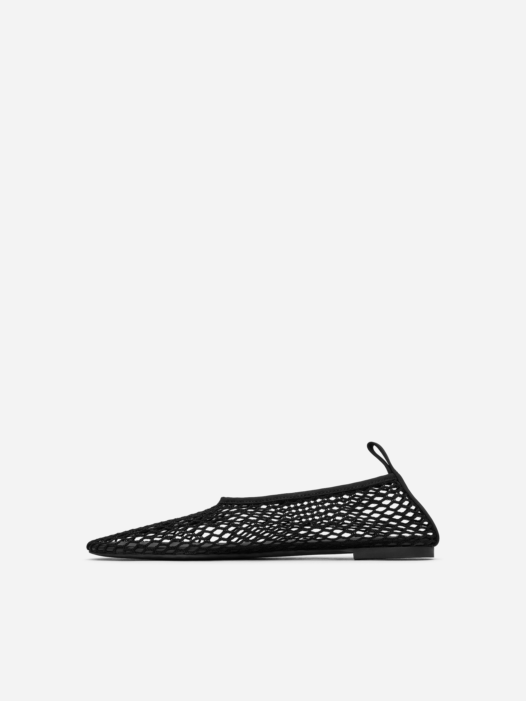 Mesh Ballerina Flats - Black - Women - StillMedia/DescriptiveStillLife - 1