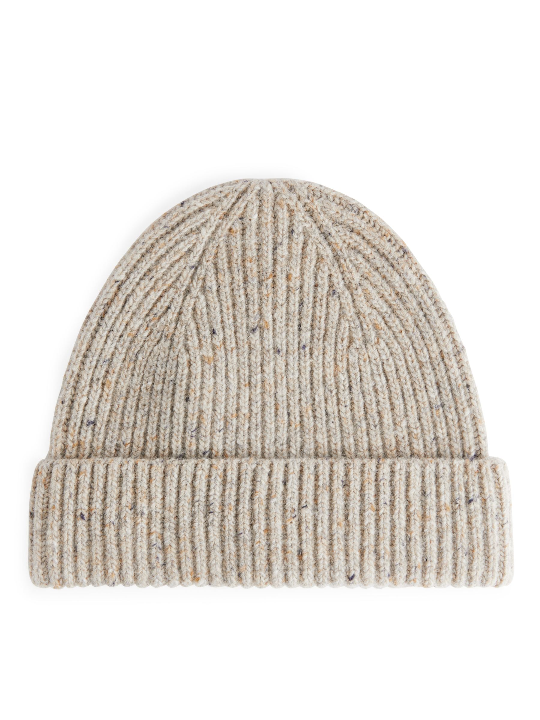 Rippstrick-Beanie aus Wollmischung - Beige/genoppt - Regular Fit - Herren - StillMedia/DescriptiveStillLife - 3
