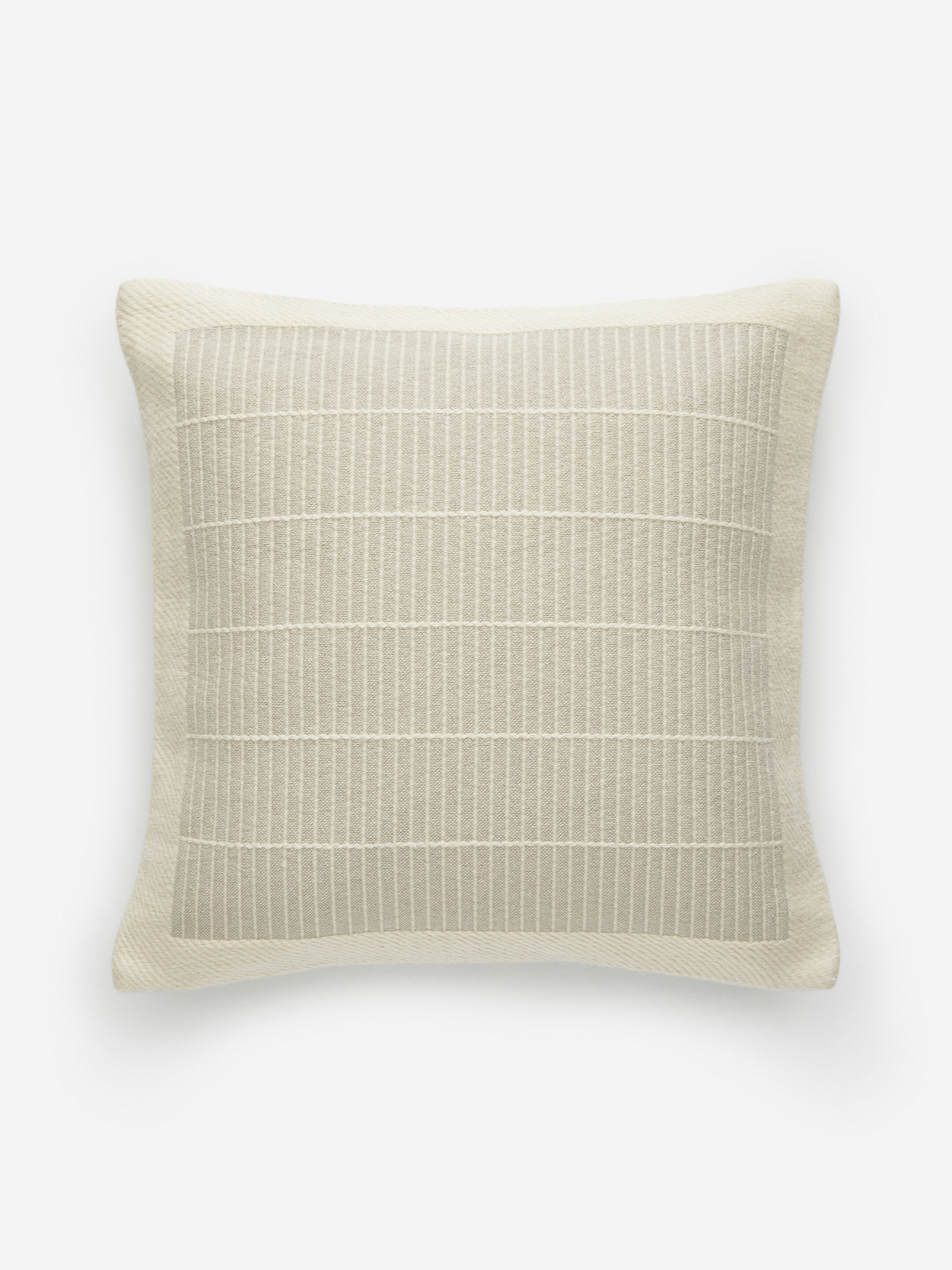 Преглед на по-голямо изображение: Калъфка за възглавница от памук и вълна 50 x 50 см - Бежово - HOME | H&M BG 2
