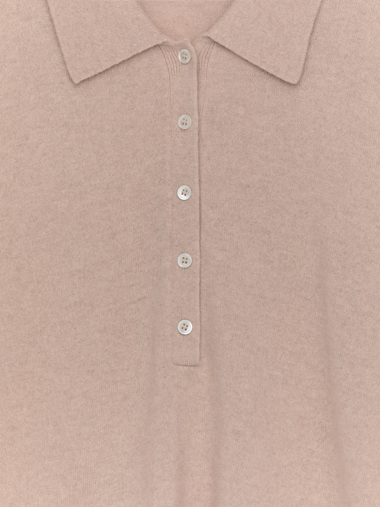 Polopullover aus Kaschmir und Wolle - Beige - 6