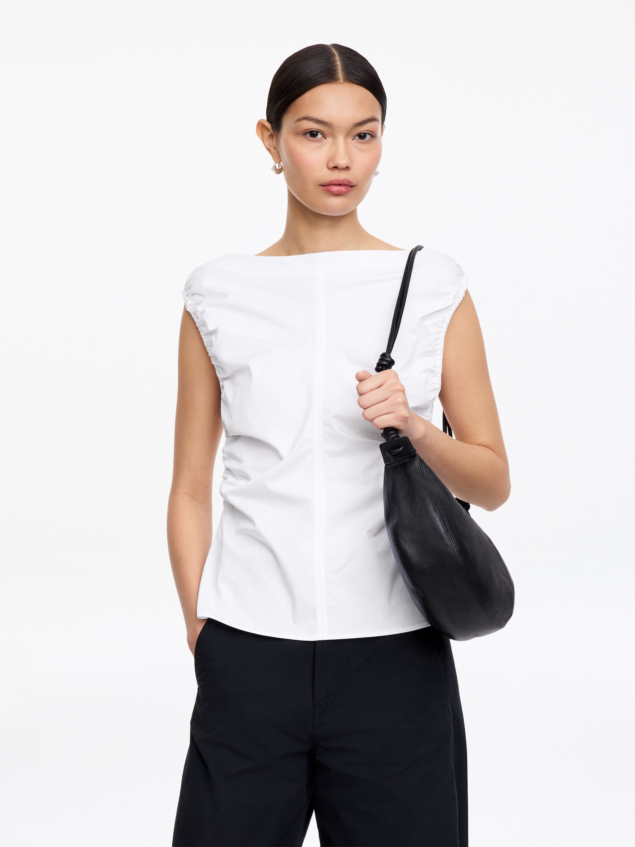 Boat-Neck Top-#ffffff-18297
