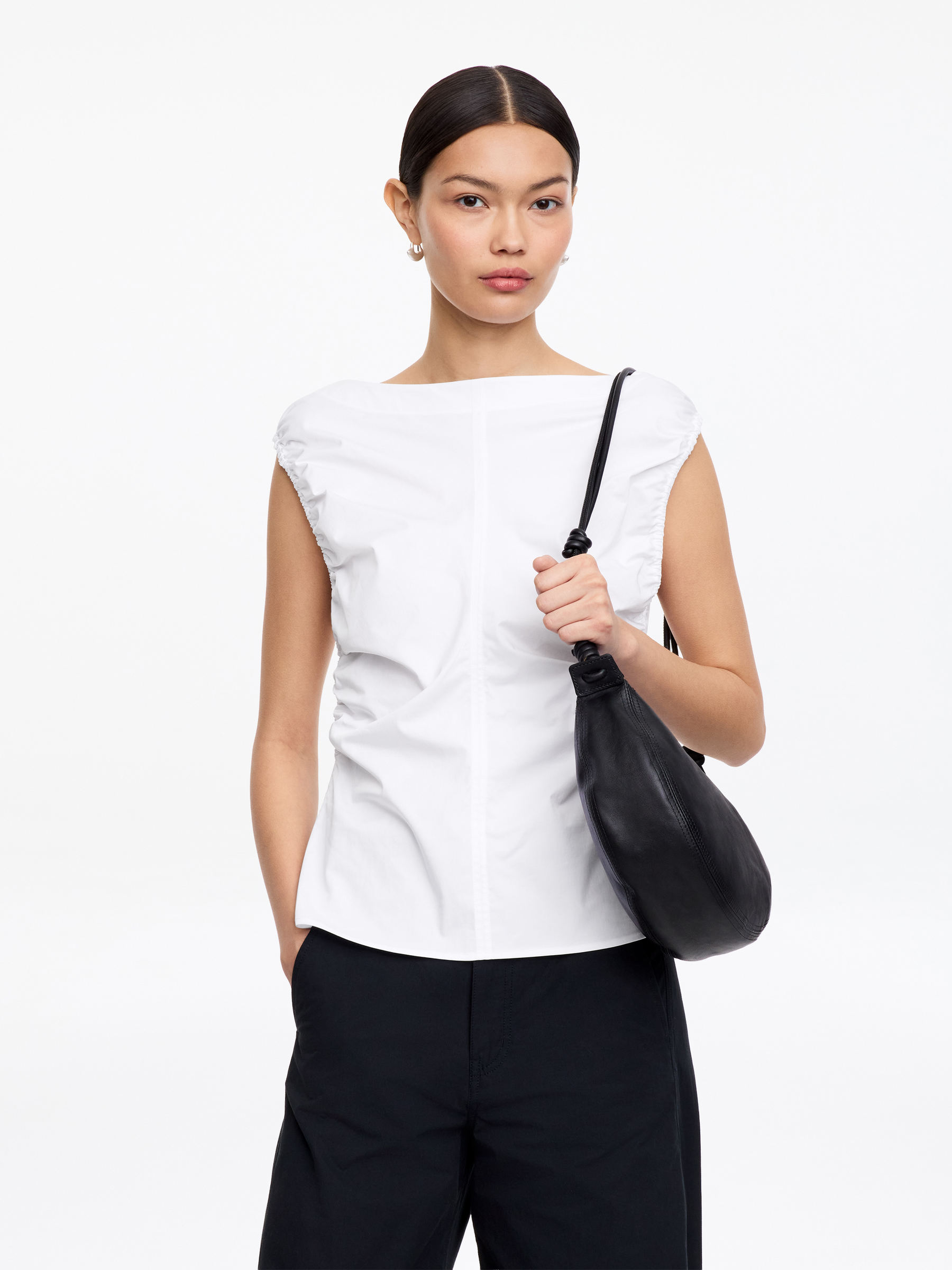 Boat-Neck Top-#FFFFFF-18297