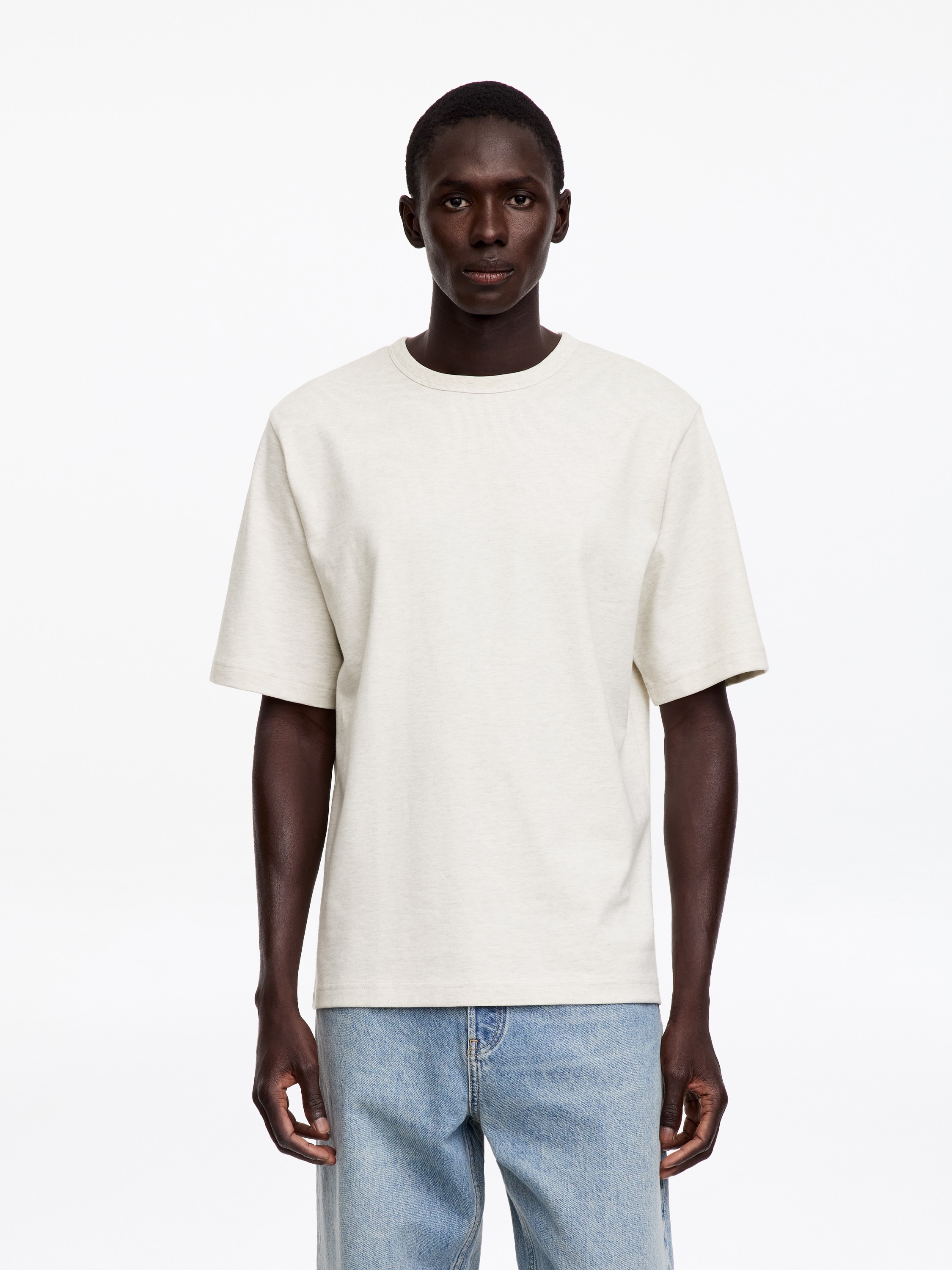 270 GSM Oversized T-Shirt – Oat – ARKET DK