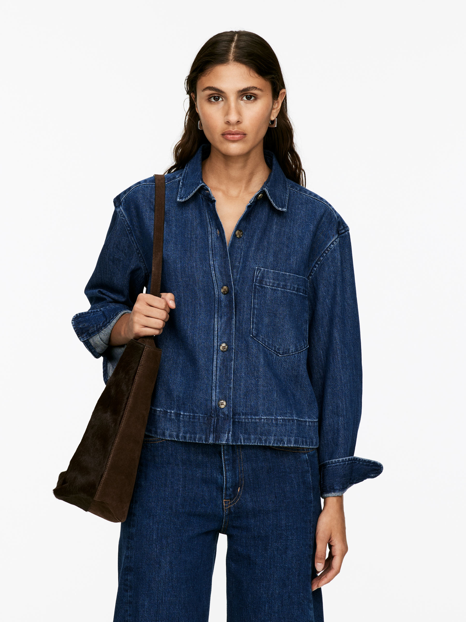 Denim Shirt-#3E64A7-16545