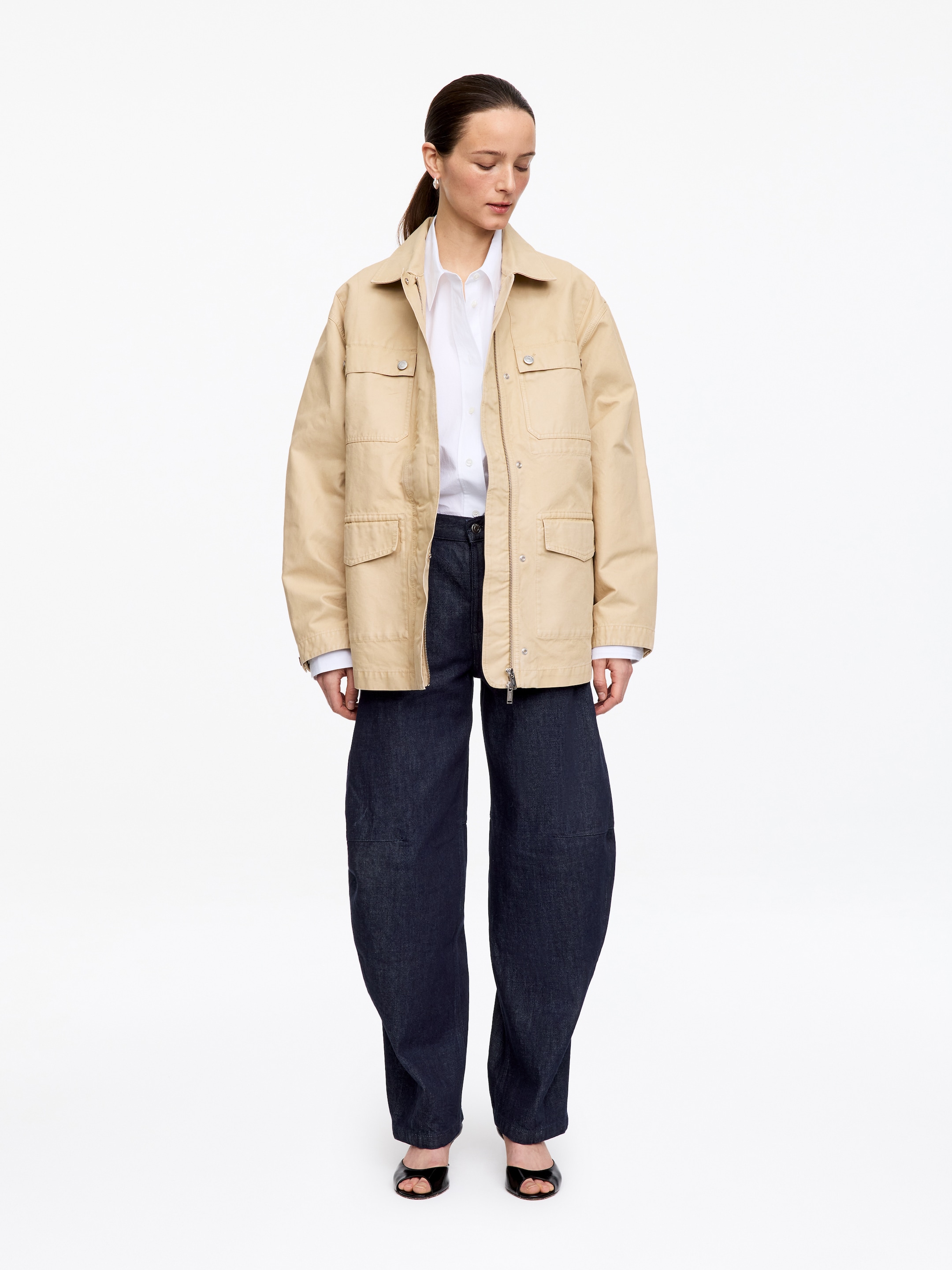 PINE Relaxed Barrel Jeans - Dark Blue - Relaxed fit - Women - StillMedia/Lookbook - 9