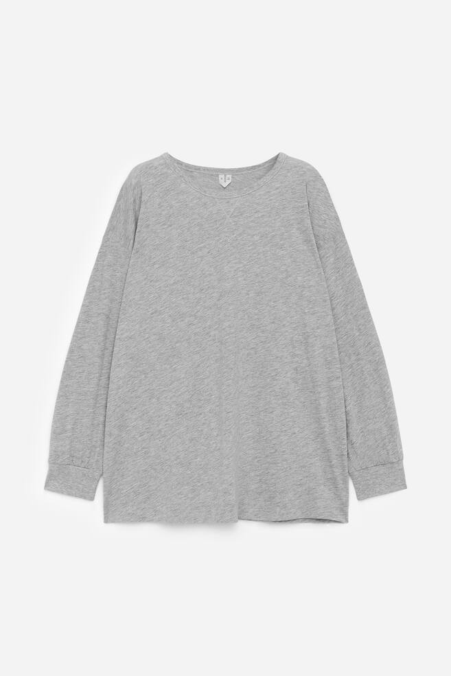 Langarmshirt - Grau - 1