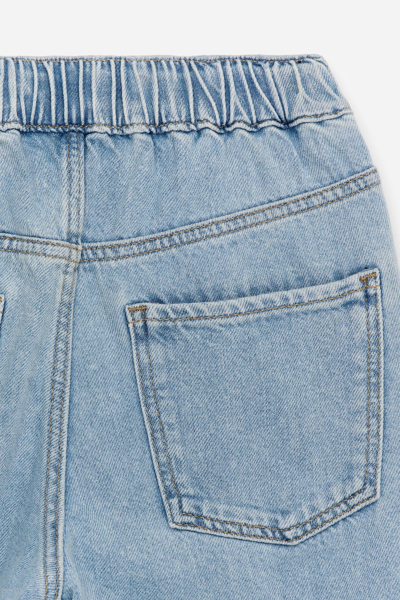 Dra-på-jeans - Ljusblå/Blå/Mörkblå/Blå/Svart - 3