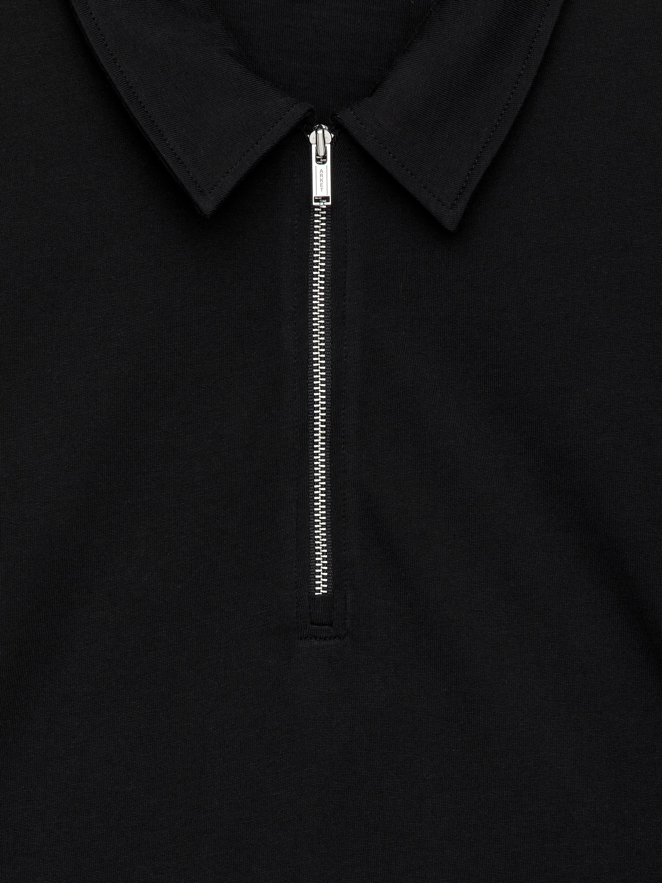 Zobrazit větší obrázek: Top s polovičním zipem - Černá - ŽENY | H&M CZ 6