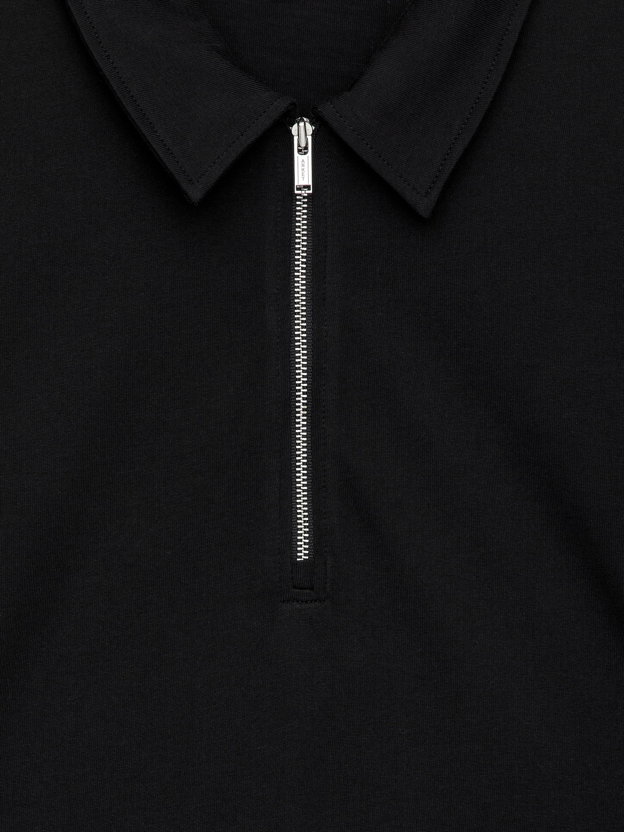 Top con mezza cerniera - Nero - Slim fit - Women - StillMedia/DescriptiveDetail - 1