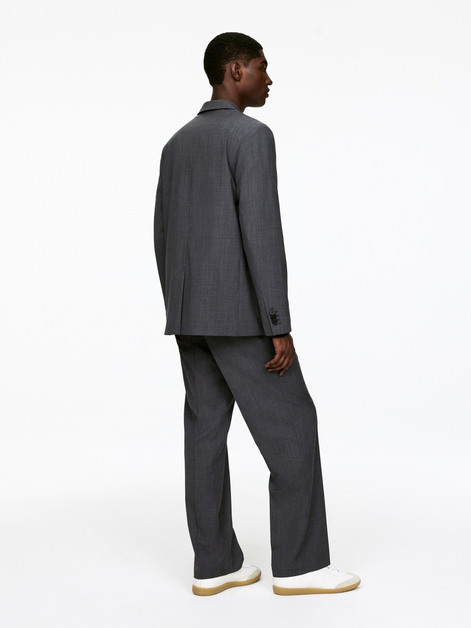Blazer en laine - Gris chiné - 6