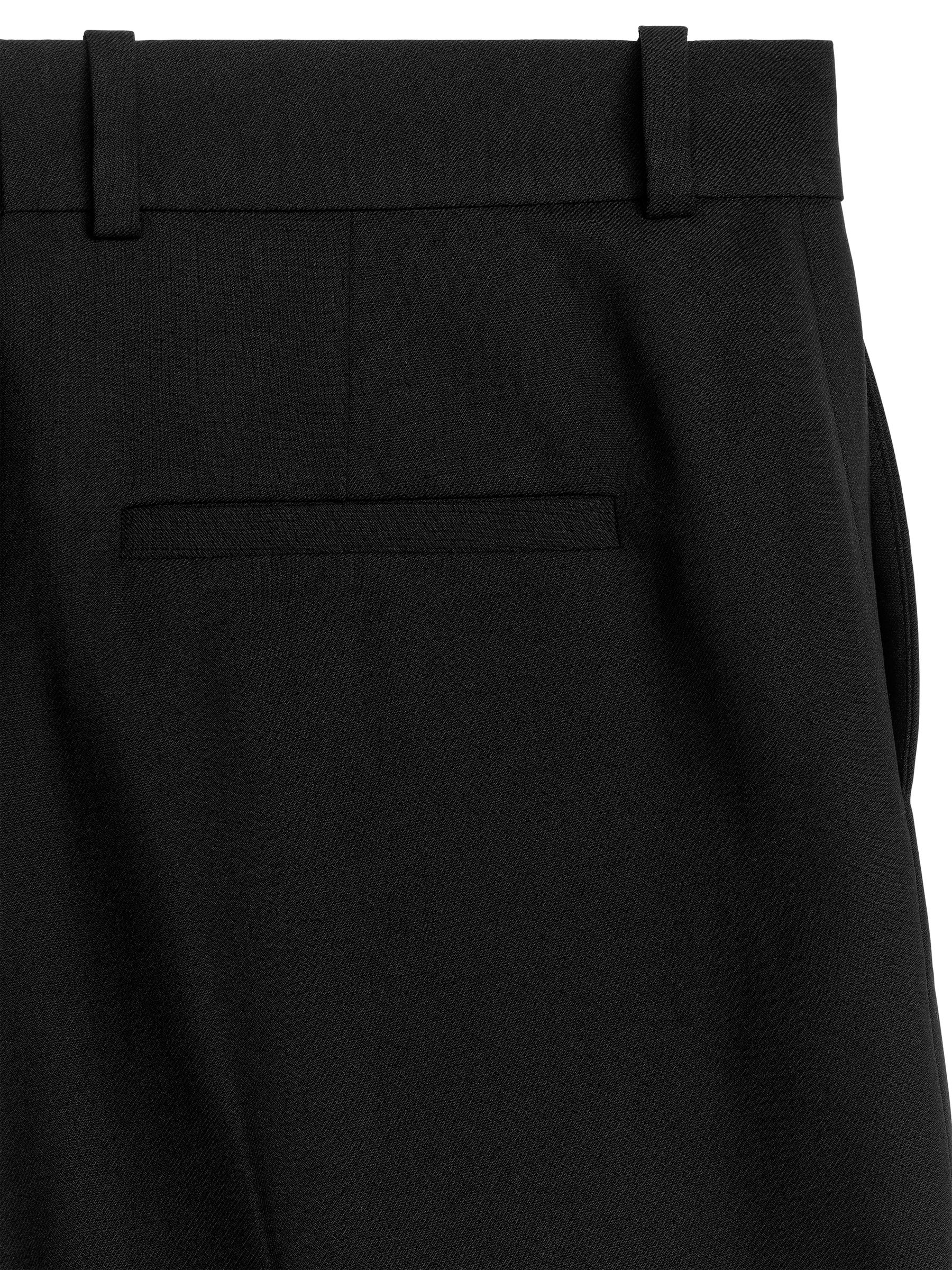 Wool Blend Culottes - Black - Loose fit - Women - StillMedia/DescriptiveDetail - 2