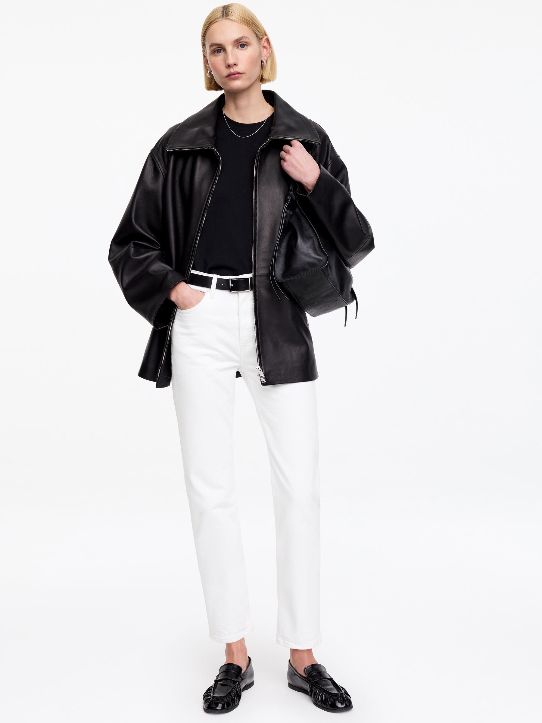 JADE CROPPED Slim Jeans - White - Slim fit - Women - StillMedia/Lookbook - 6
