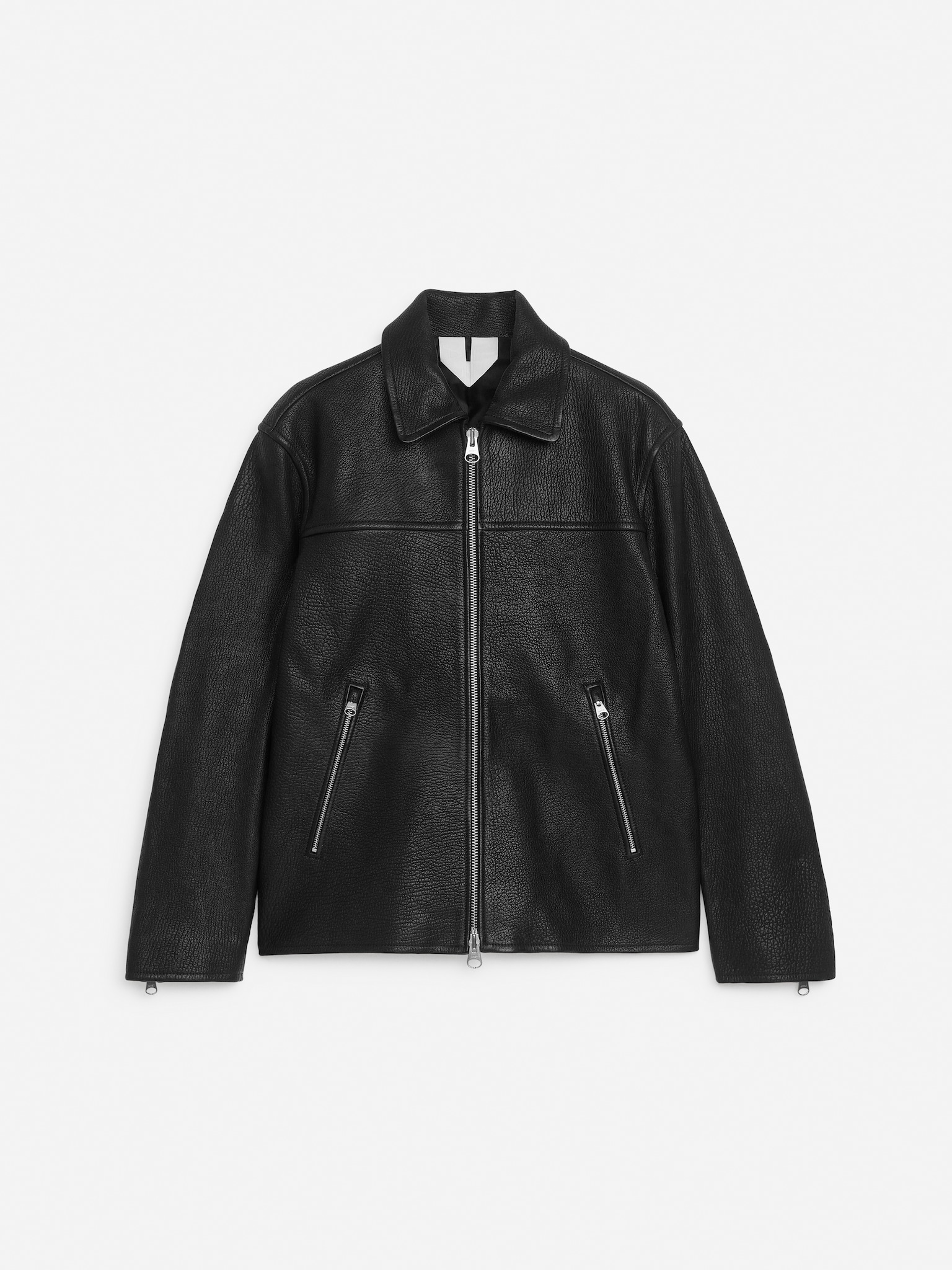 Veste en cuir - Noir - 2