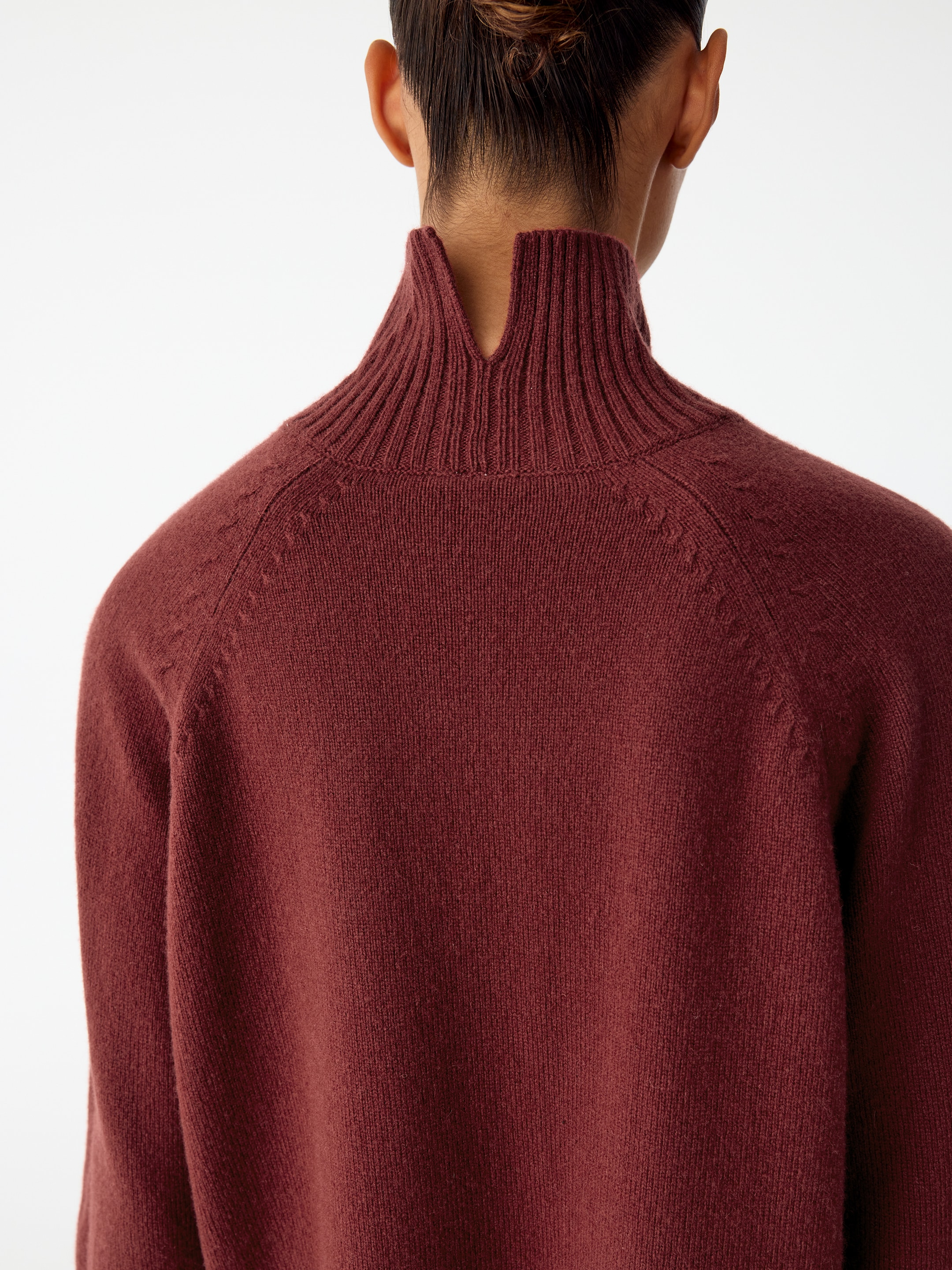 Roll-Neck Wool Jumper - Rust - Regular fit - women - StillMedia/Lookbook - 6