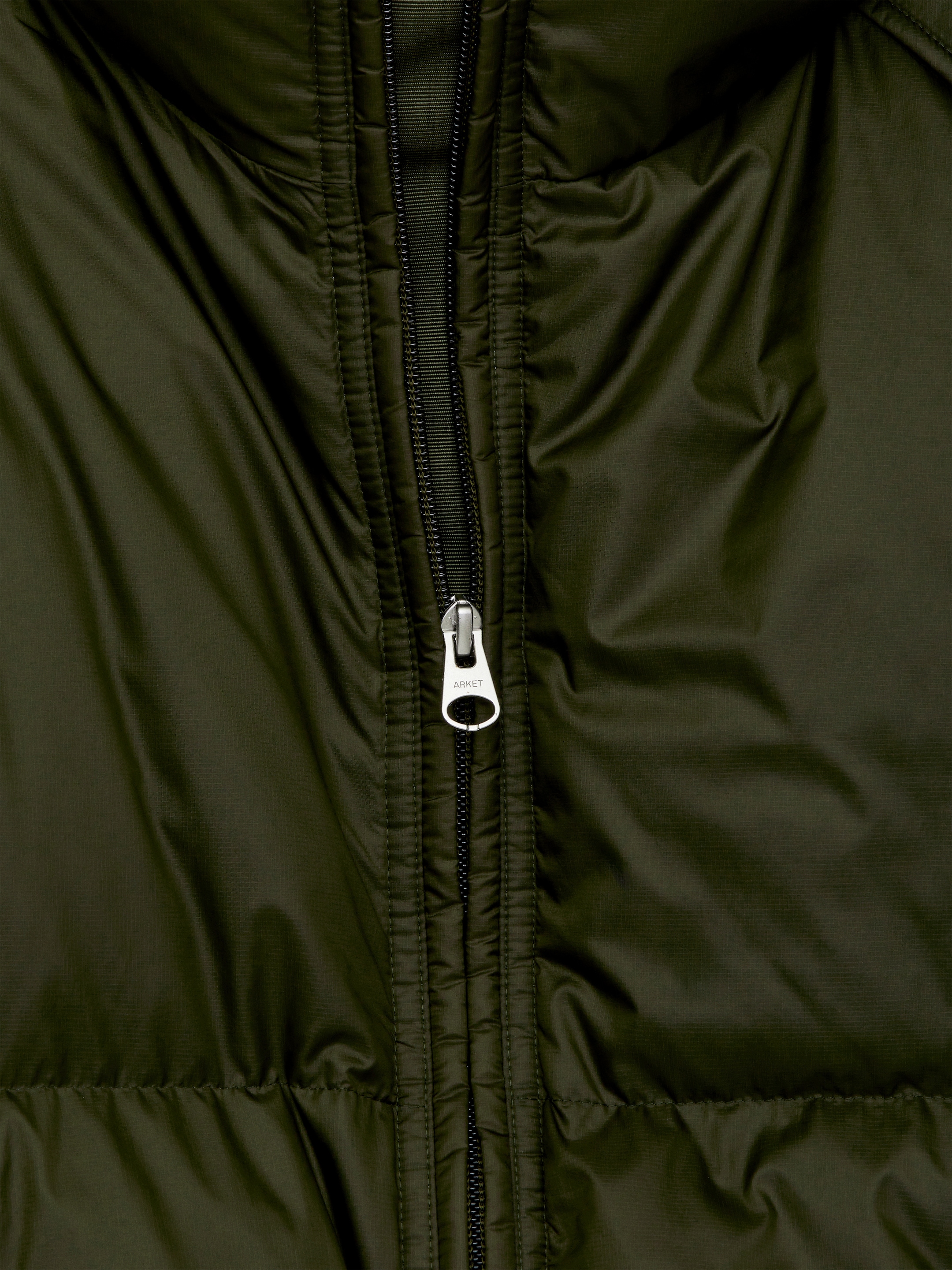 Pufferjacka i Upcycled Down - Mörkgrön - Oversized - Women - StillMedia/DescriptiveDetail - 3