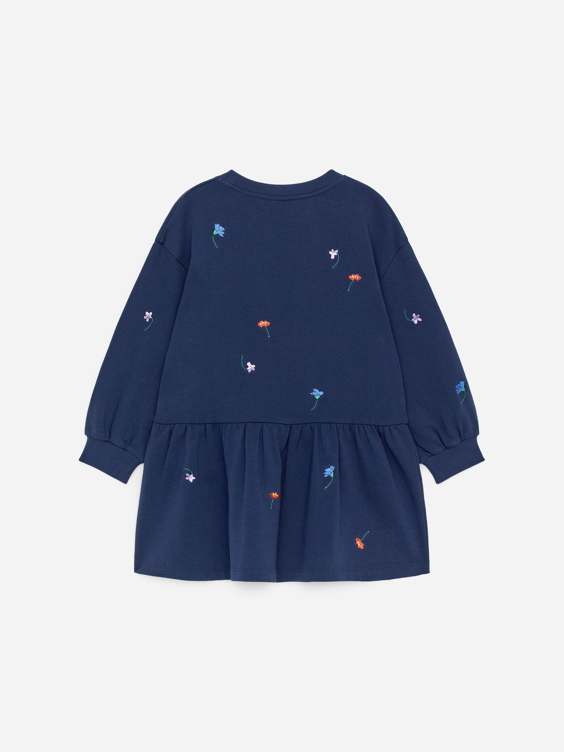 Oversized Sweatshirtkleid - Dunkelblau/Blumen - Oversize - Children - StillMedia/DescriptiveStillLife - 1