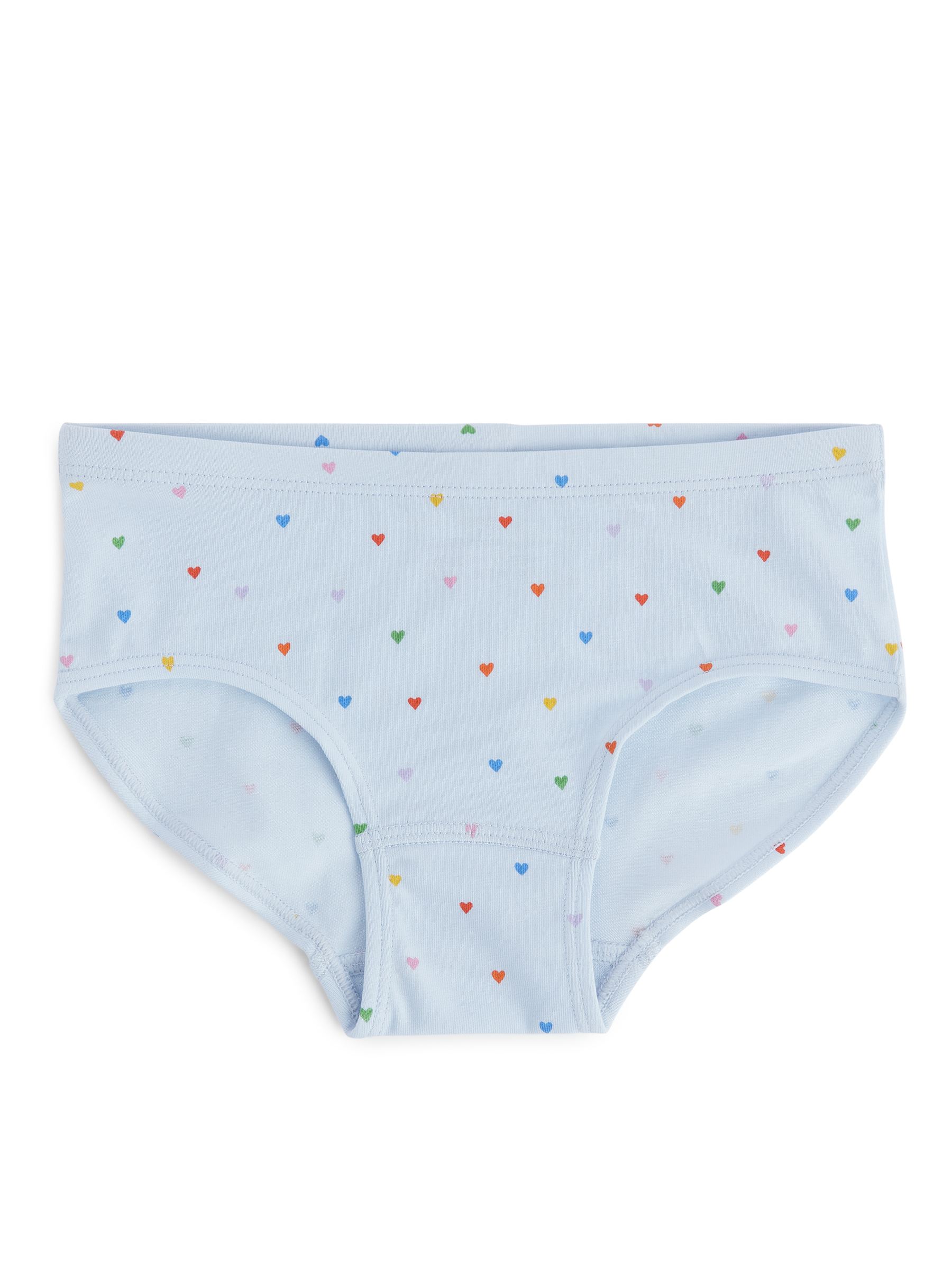 Slips aus Baumwolljersey, 3er-Set - blau/Herzprint - Regular Fit - Kinder - StillMedia/DescriptiveDetail - 3