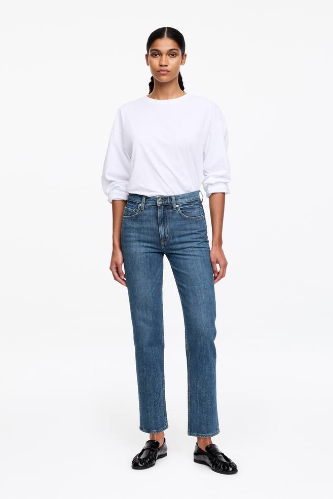 JADE cropped slim fit jeans - Blauw/Wit/Zwart/Blauw/Gewassen zwart/Donkerblauw/Wit/Blauw - 1