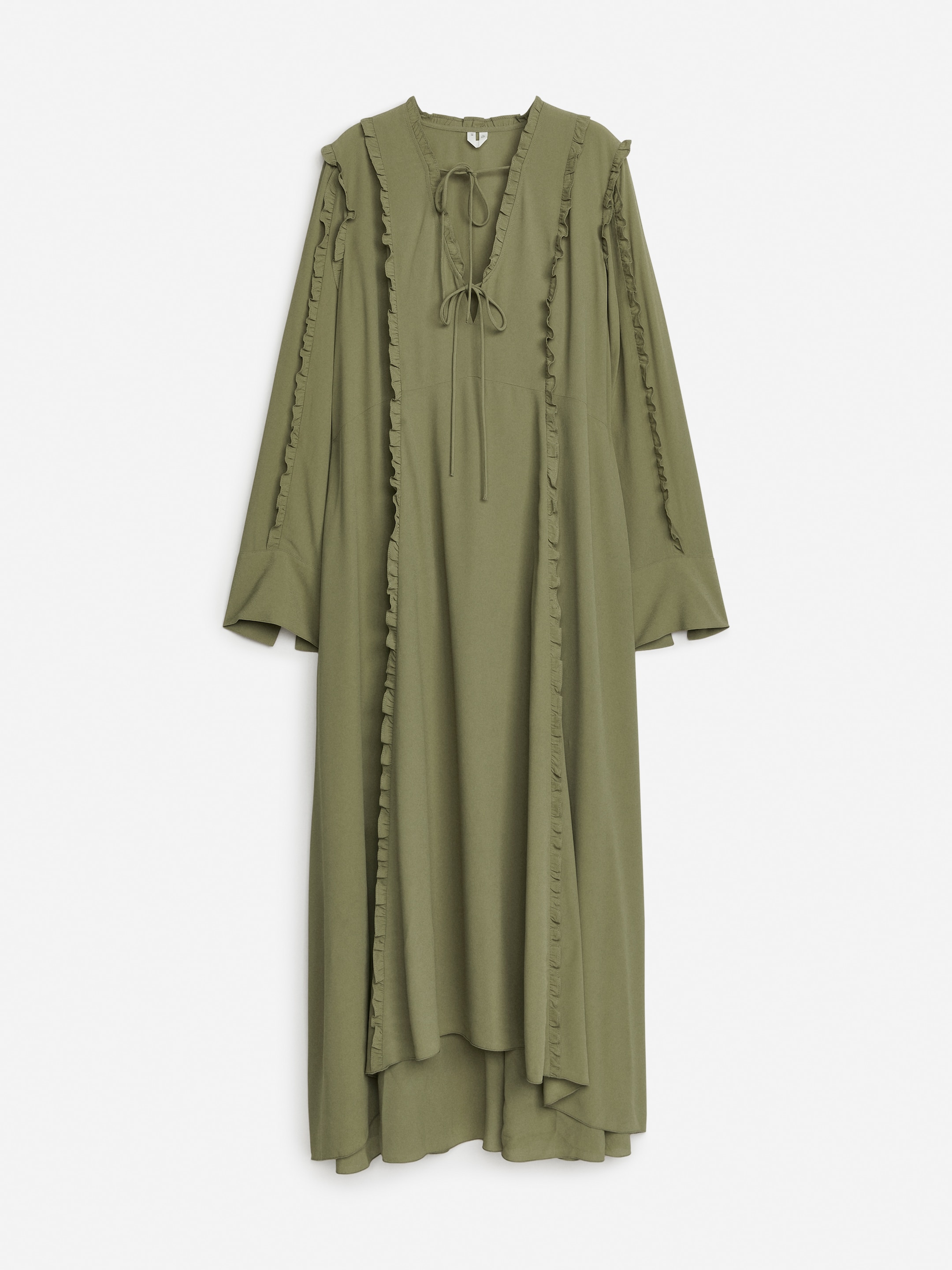Größeres Bild anzeigen: Gerüschtes Maxikleid - Khaki - Ladies | H&M AT 1