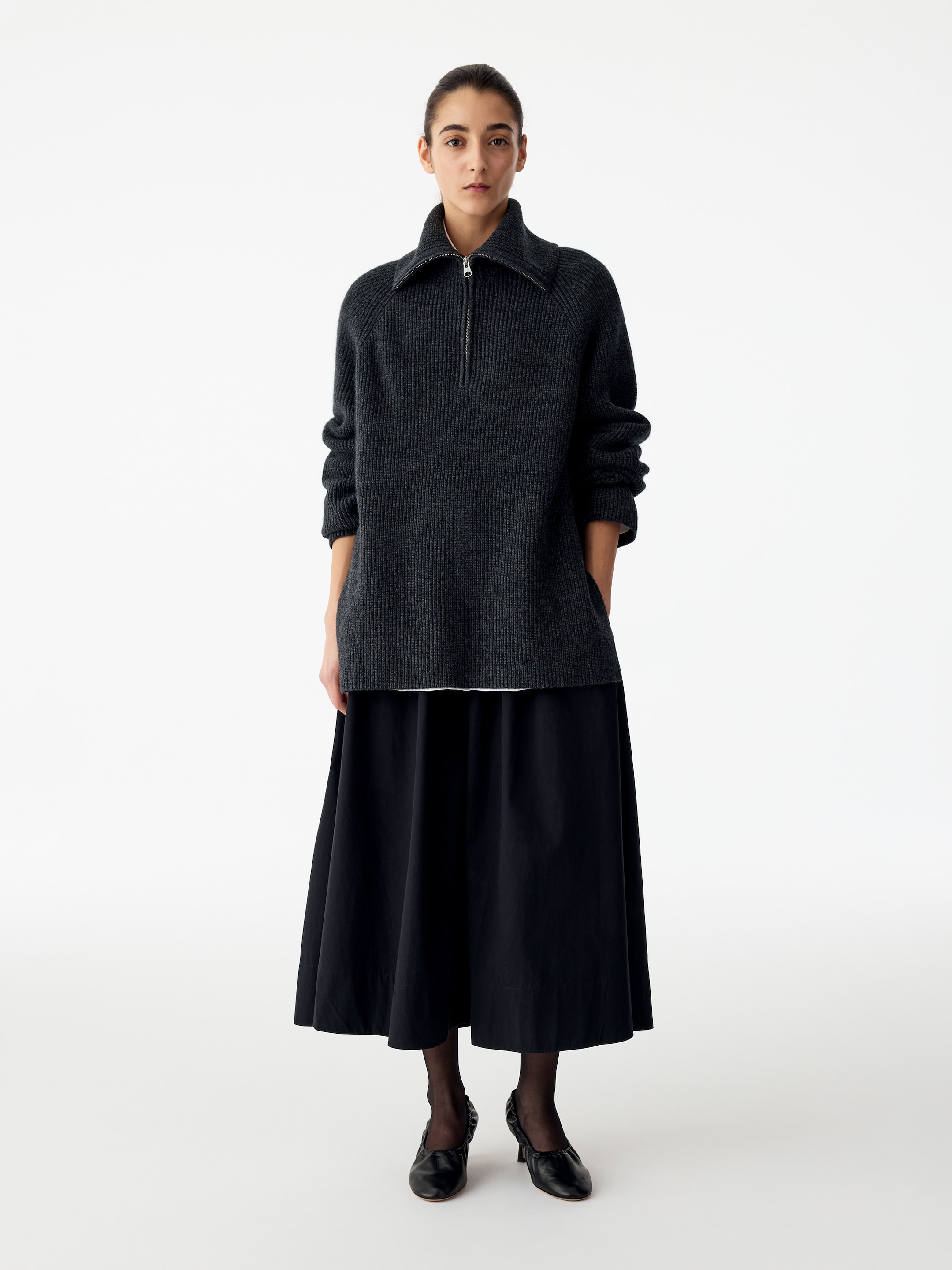 Czółenka z marszczeniami - Szarobrązowy - women - StillMedia/Lookbook - 6