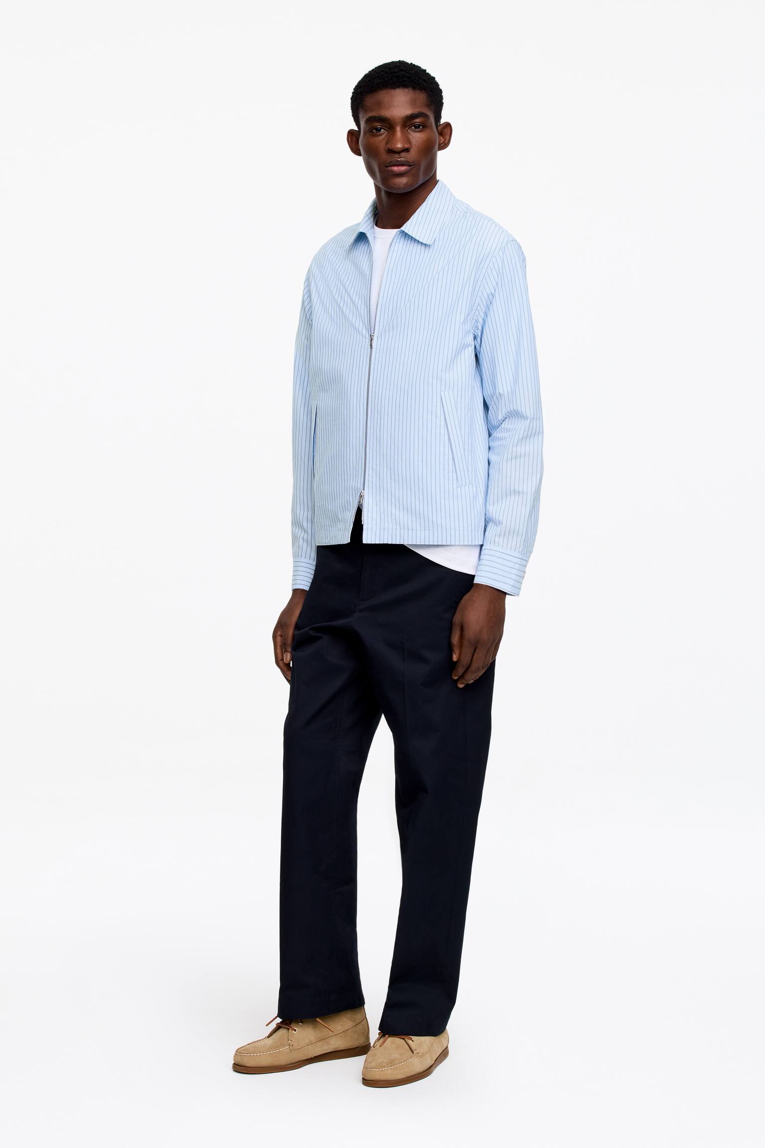 Veste imperméable en popeline - Blanc/Rayures/Beige/Carreaux - 4