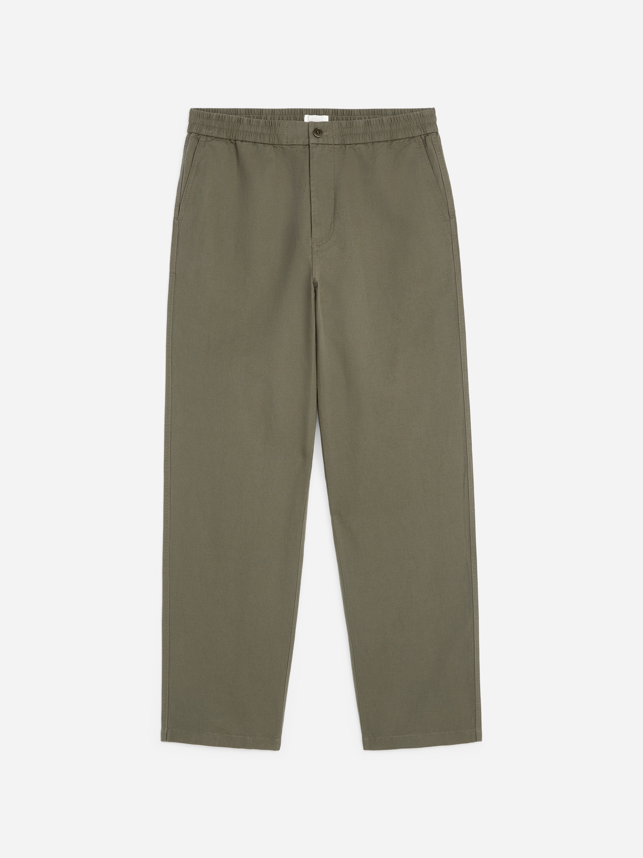 Linen Blend Trousers - Khaki Green/Beige/Brown/Dark Blue/Black