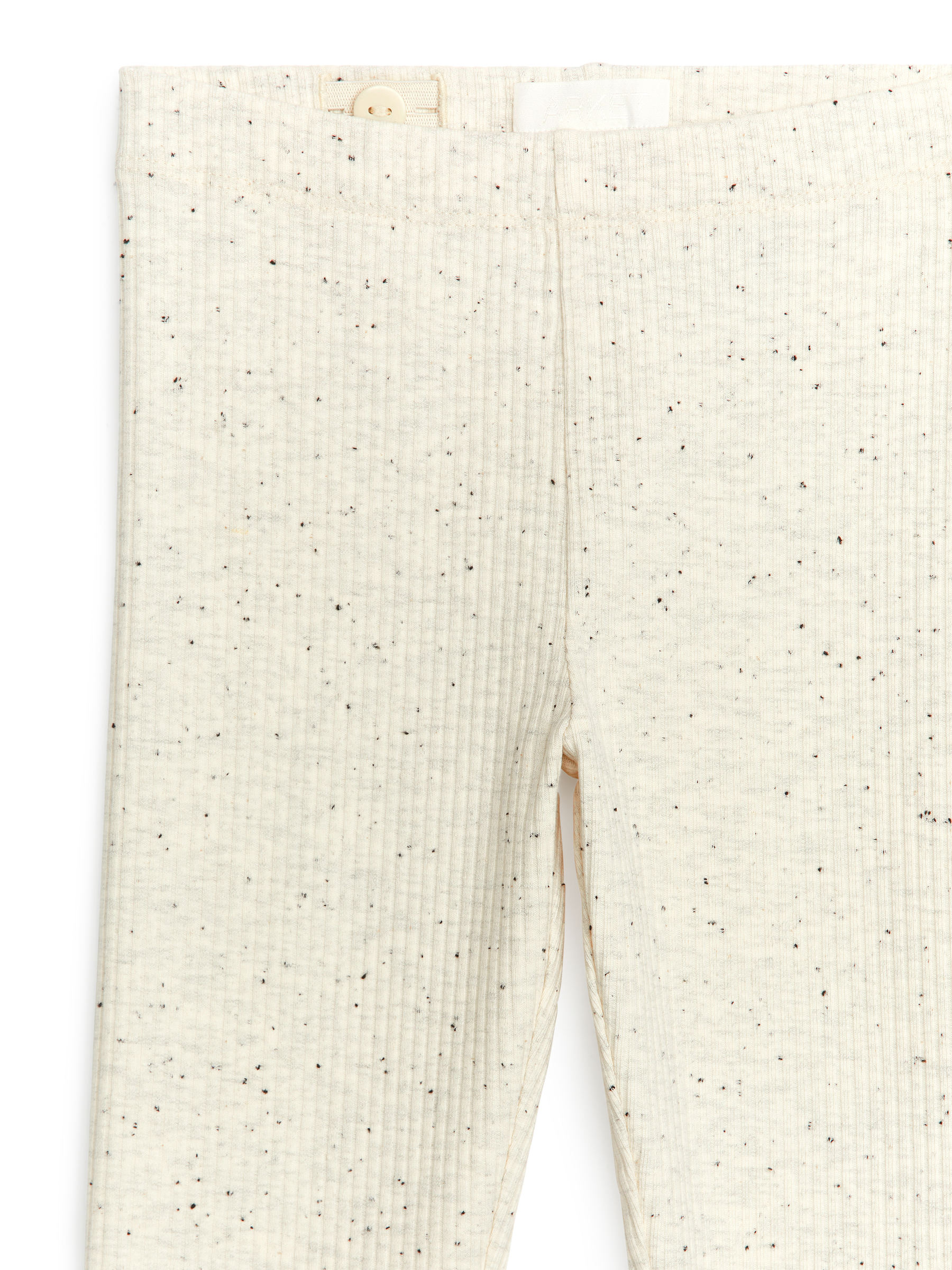 Ribbed Leggings - Off White/Neps - Slim fit - Children - StillMedia/DescriptiveDetail - 3