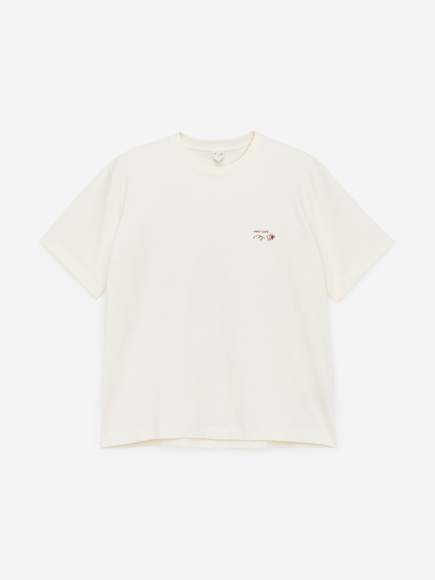 ARKET CAFÉ T-Shirt - Weiß - Loose Fit - Café - StillMedia/DescriptiveStillLife - 2