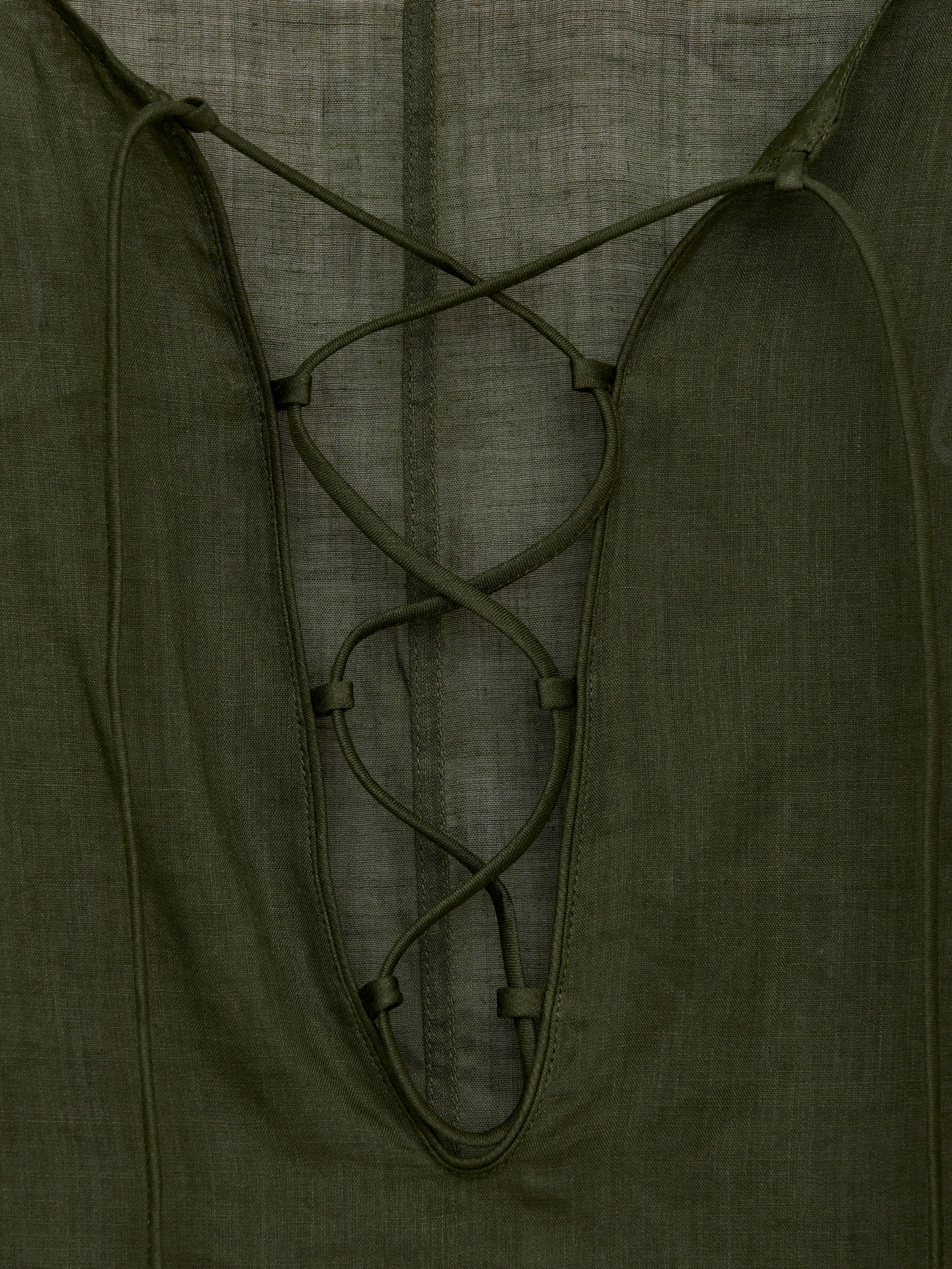 Ramie Beach Dress - Dark Green - Regular fit - Women - StillMedia/DescriptiveDetail - 2