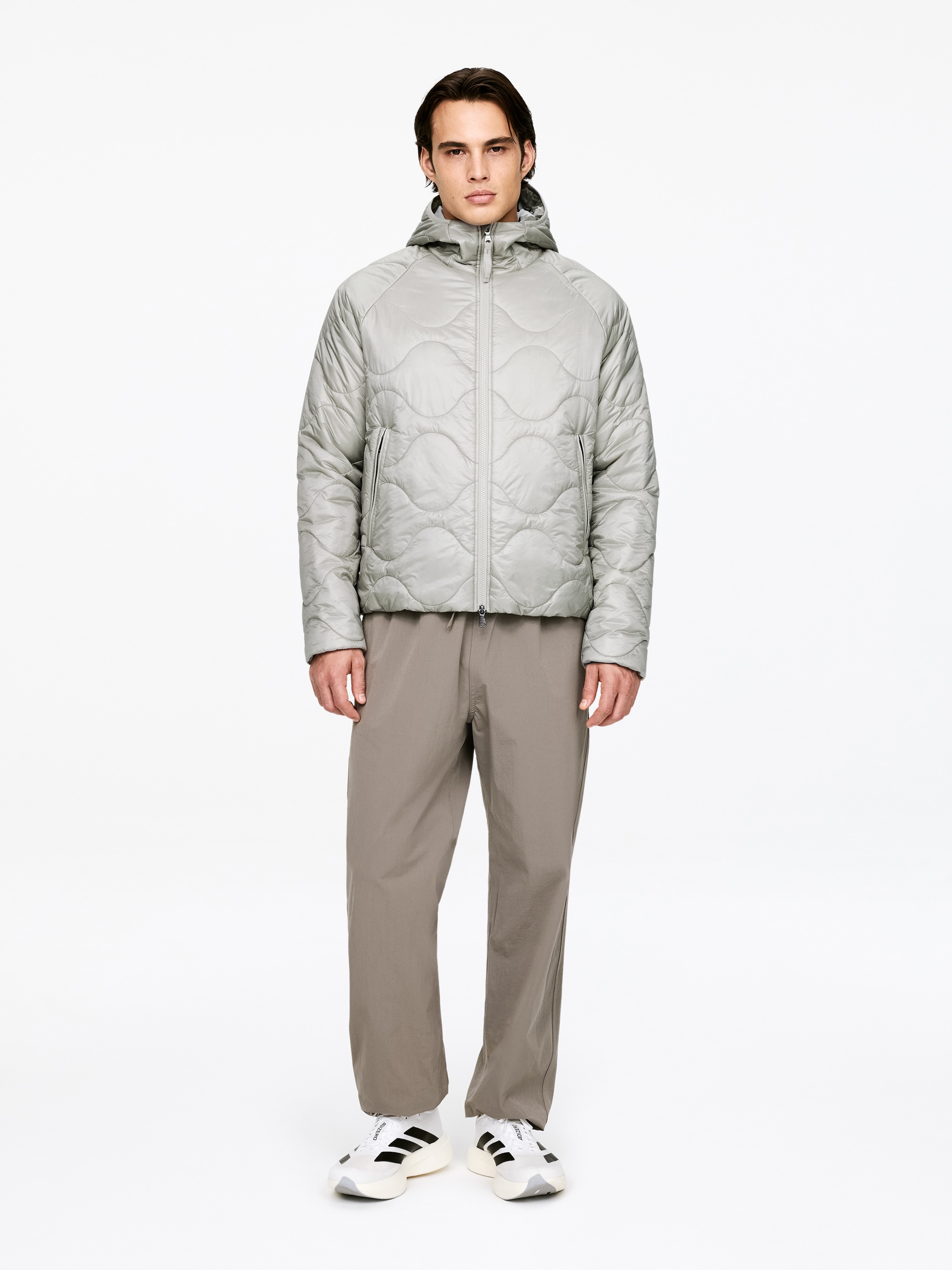 ARKET ACTIVE Kapuzenjacke-#B3B9B4-17848