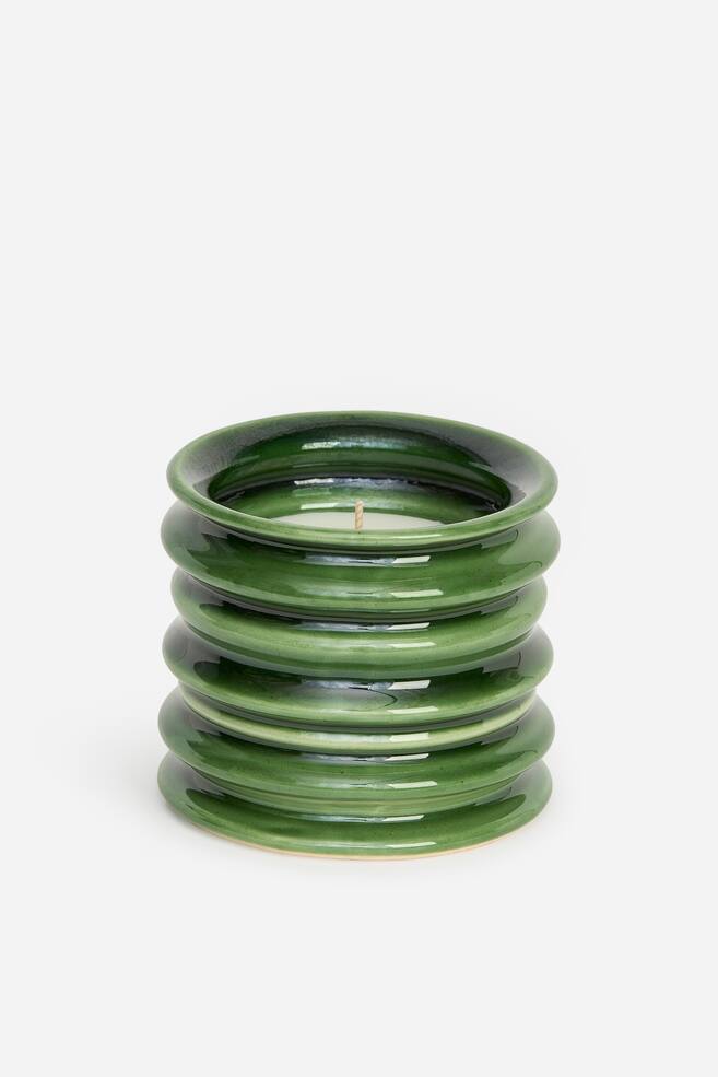 Bougie parfumée - Vert/Bleu/Ivoire - 1